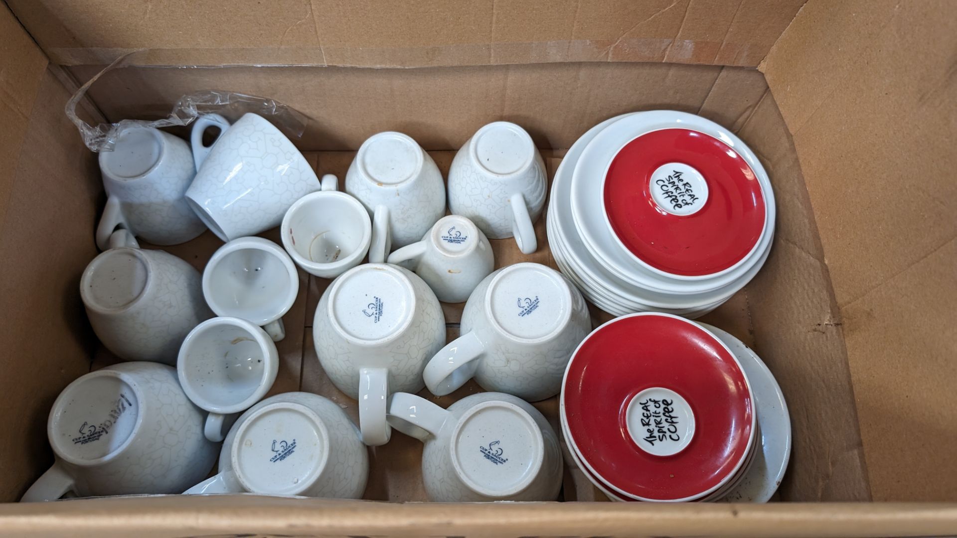 Quantity of Rijo and other cups and saucers in a total of 4 cardboard boxes - Image 7 of 9