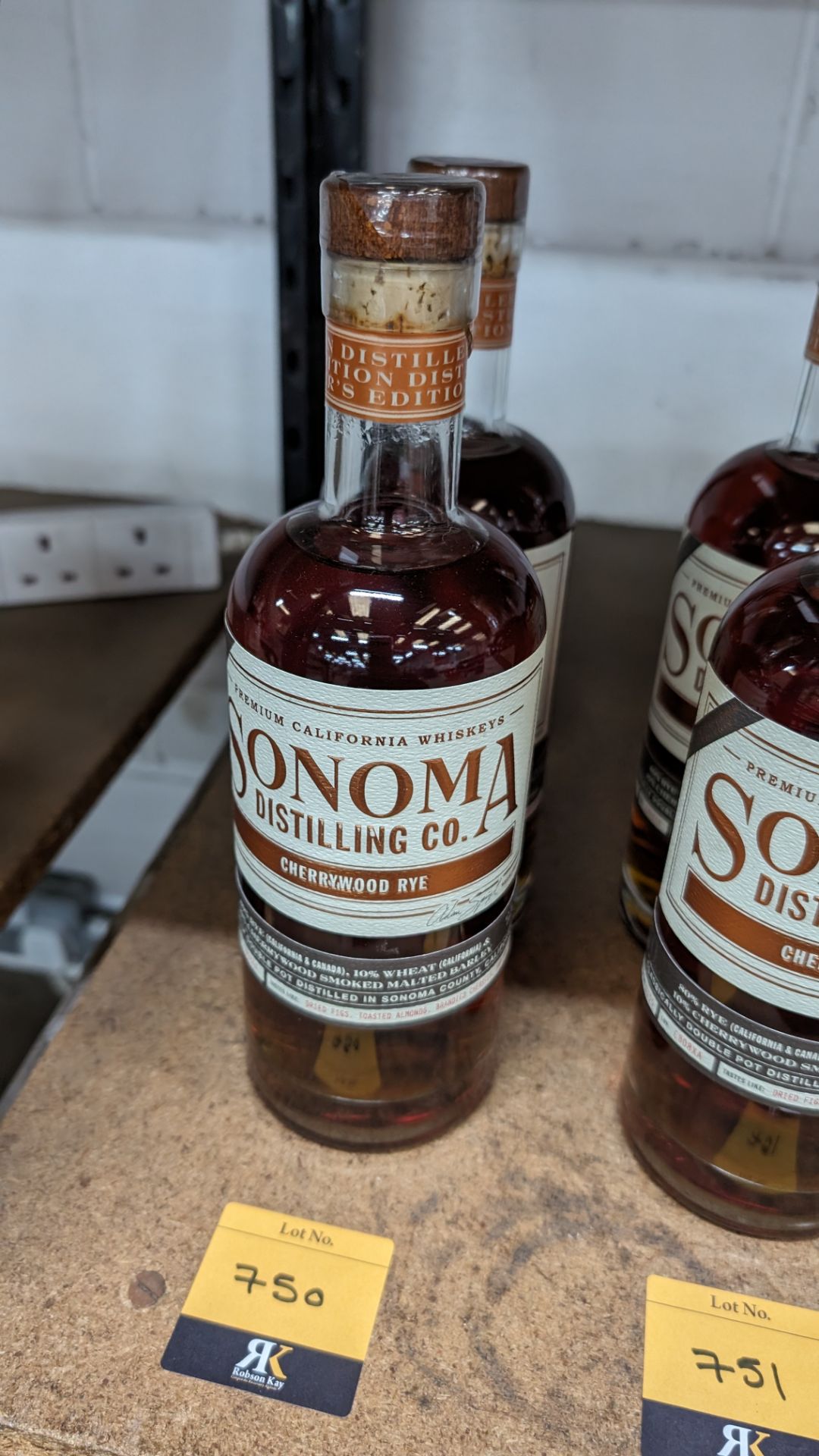 2 off 700ml bottles of Sonoma Cherrywood Rye Whiskey. 47.8% alc/vol (95.6 proof). Distilled and bo - Image 6 of 6