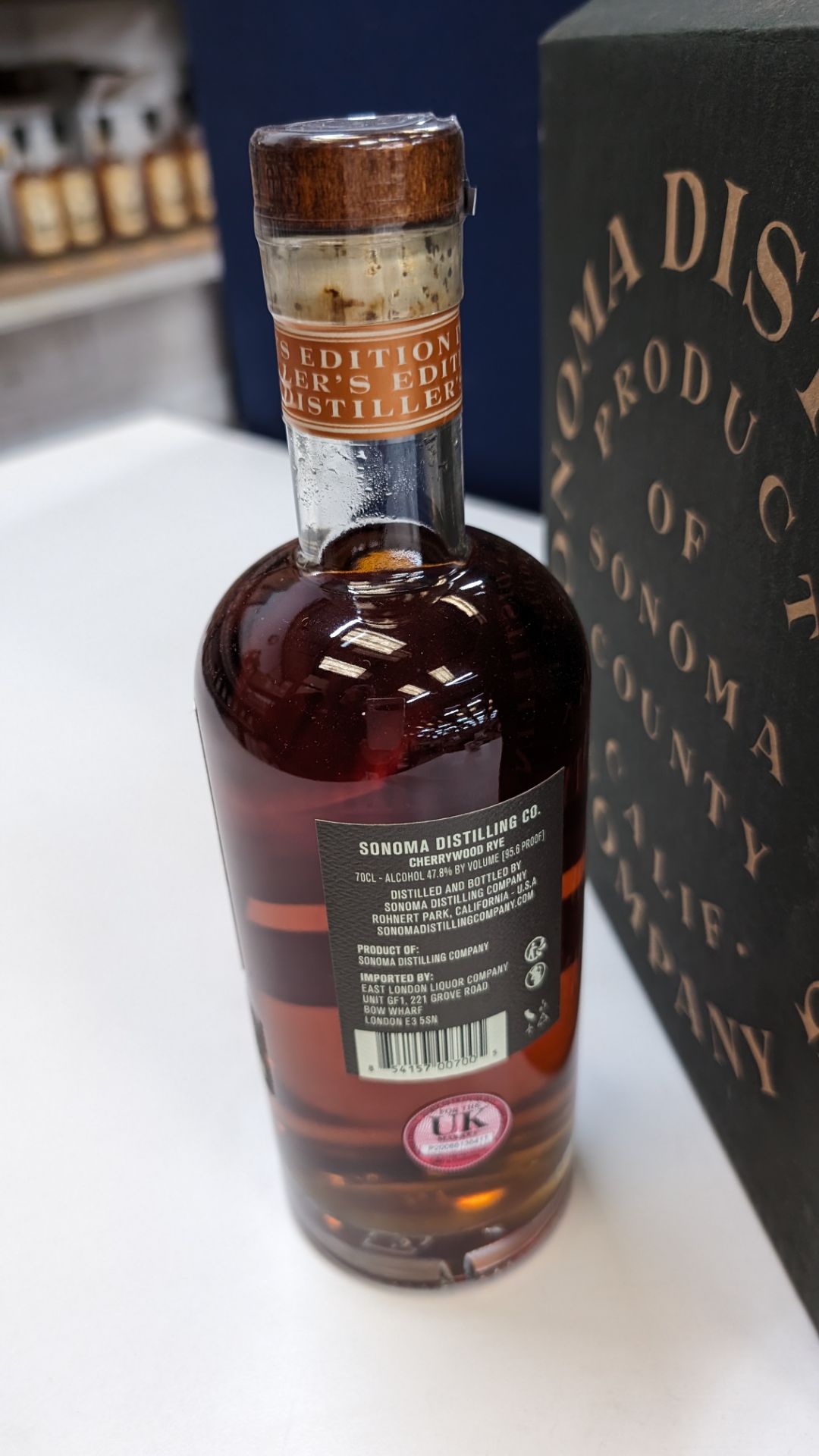 6 off 700ml bottles of Sonoma Cherrywood Rye Whiskey. In Sonoma branded box which includes bottling - Image 3 of 6