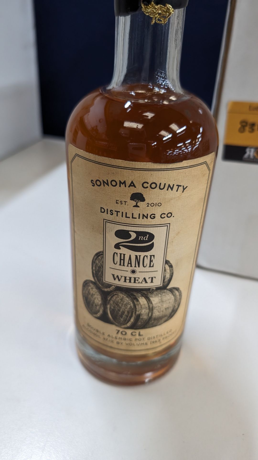 6 off 700ml bottles of Sonoma County 2nd Chance Wheat Double Alembic Pot Distilled Whiskey. In white - Image 6 of 9