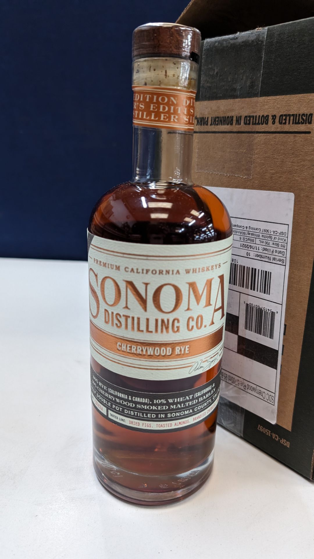 6 off 700ml bottles of Sonoma Cherrywood Rye Whiskey. In Sonoma branded box which includes bottling - Image 3 of 7