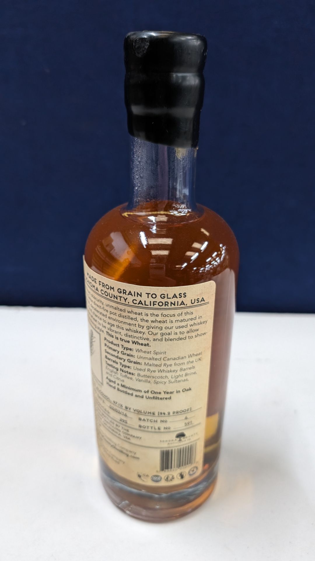 1 off 700ml bottle of Sonoma County 2nd Chance Wheat Double Alembic Pot Distilled Whiskey. 47.1% al - Image 4 of 6