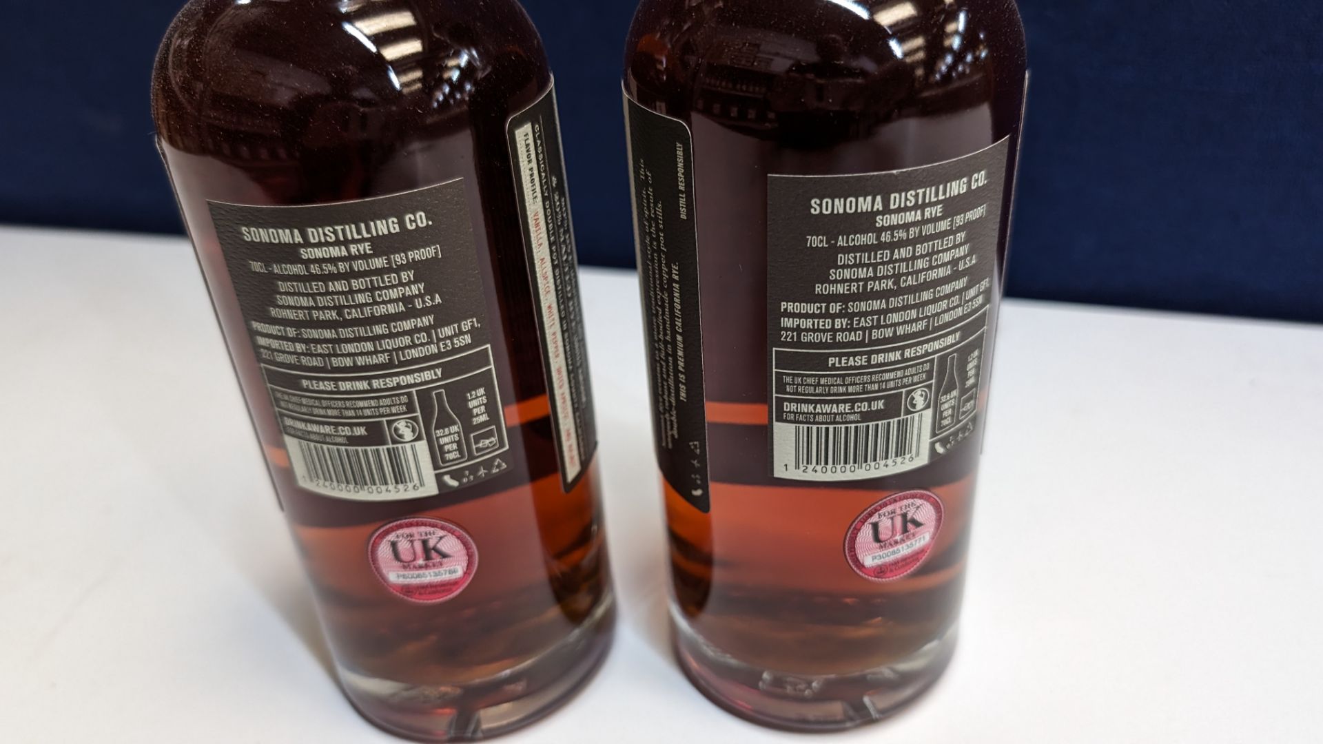 2 off 700ml bottles of Sonoma Rye Whiskey. 46.5% alc/vol (93 proof). Distilled and bottled in Sono - Image 6 of 7