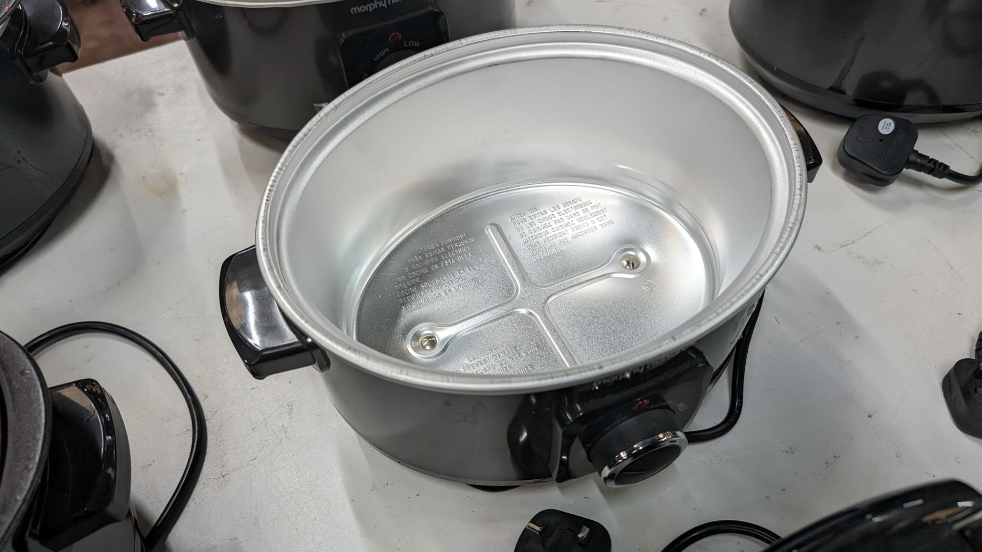 6 off Morphy Richards hinged lid slow cookers, model 460020. NB: At least some of these have been u - Image 7 of 10