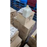 66 off 50cl/500ml professionally painted cream glass bottles, each including a stopper. The bottles
