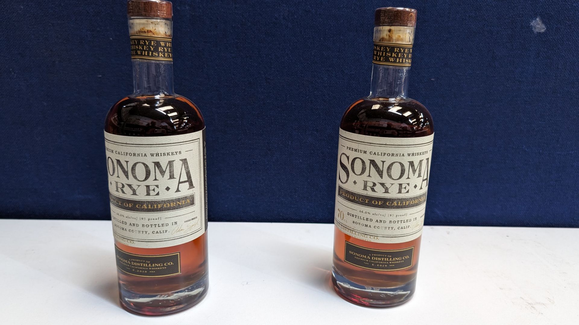 2 off 700ml bottles of Sonoma Rye Whiskey. 46.5% alc/vol (93 proof). Distilled and bottled in Sono - Image 2 of 7