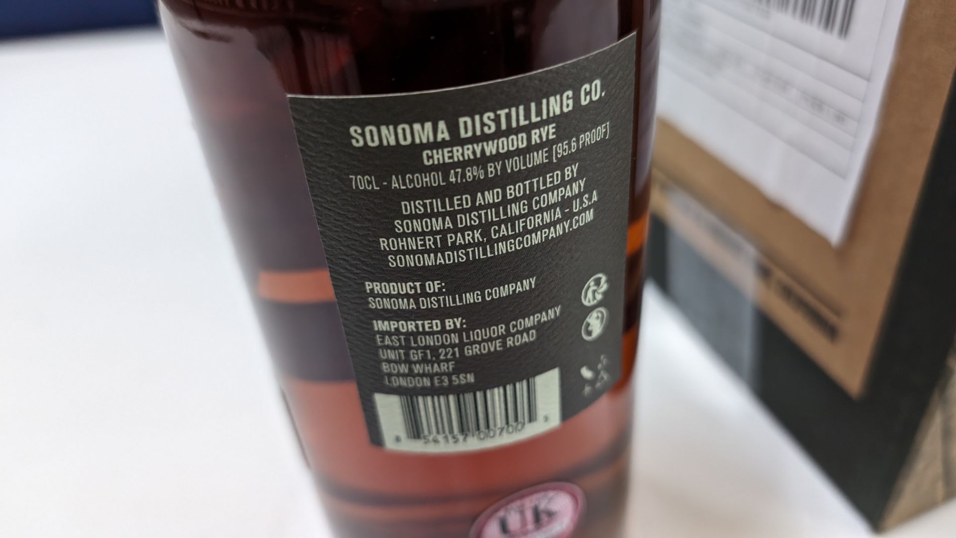 6 off 700ml bottles of Sonoma Cherrywood Rye Whiskey. In Sonoma branded box which includes bottling - Image 8 of 9