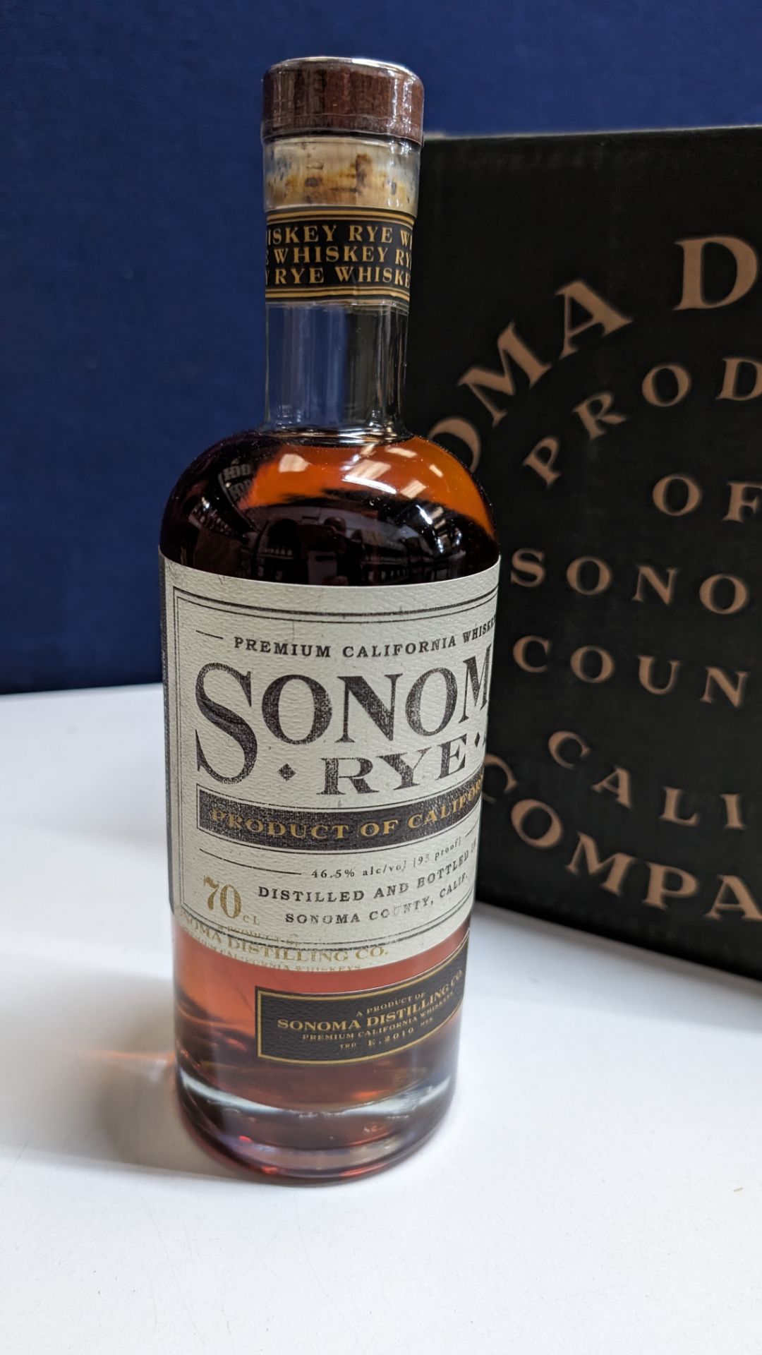 6 off 700ml bottles of Sonoma Rye Whiskey. In Sonoma branded box which includes bottling details on - Image 3 of 7