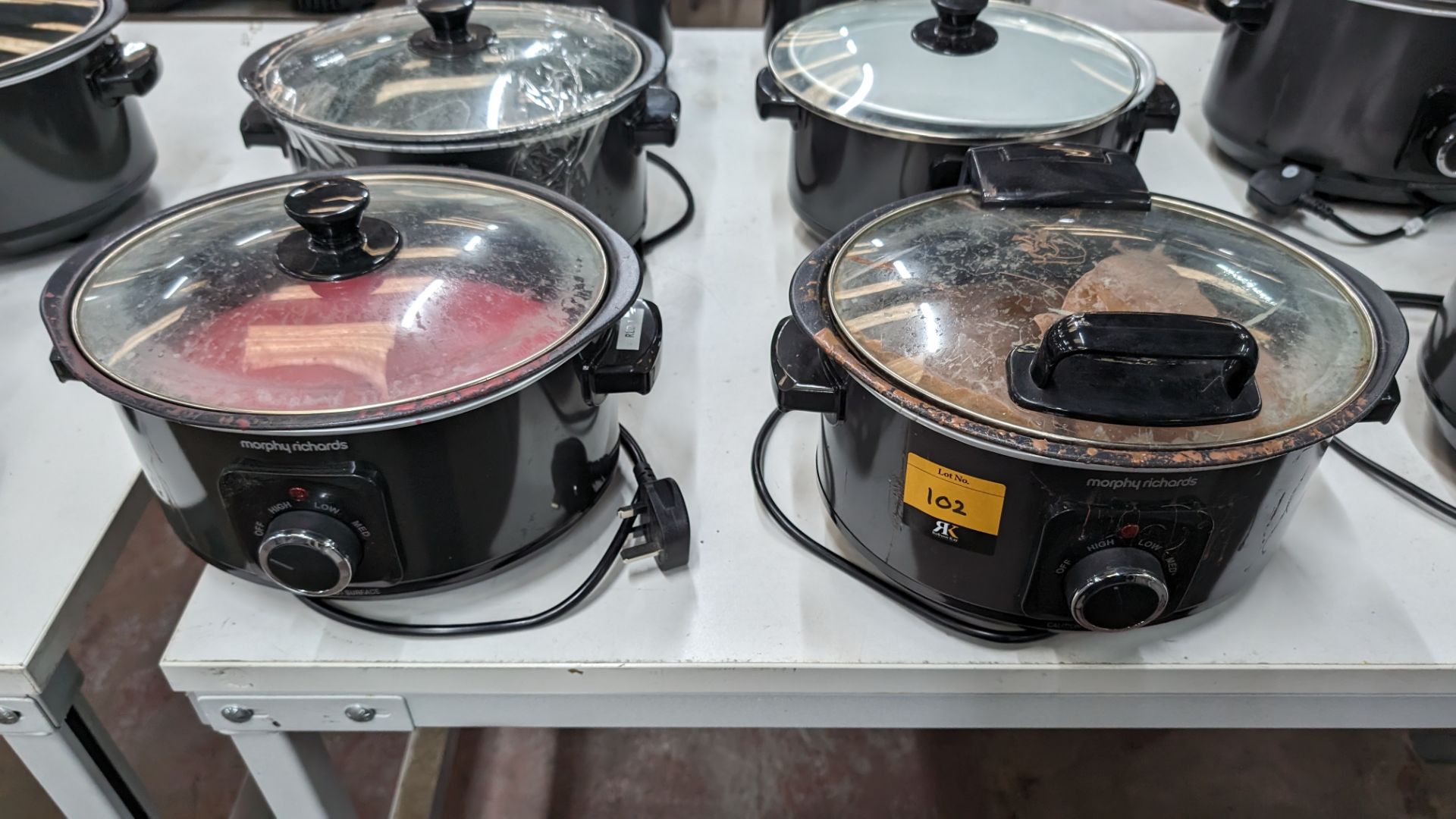 6 off Morphy Richards hinged lid slow cookers, model 460020. NB: At least some of these have been u - Image 3 of 10
