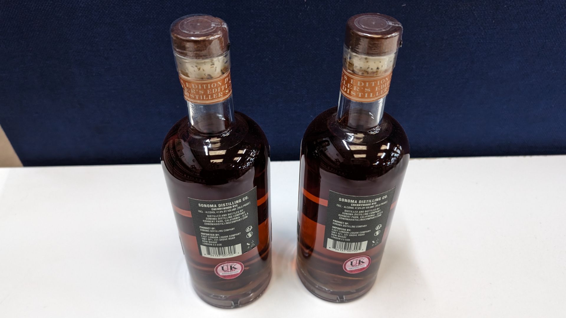 2 off 700ml bottles of Sonoma Cherrywood Rye Whiskey. 47.8% alc/vol (95.6 proof). Distilled and bo - Image 3 of 6