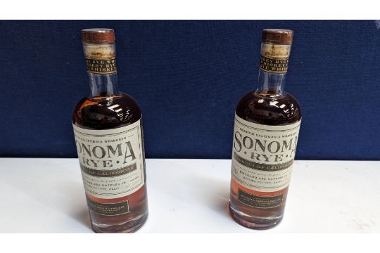 2 off 700ml bottles of Sonoma Rye Whiskey. 46.5% alc/vol (93 proof). Distilled and bottled in Sono - Image 1 of 7