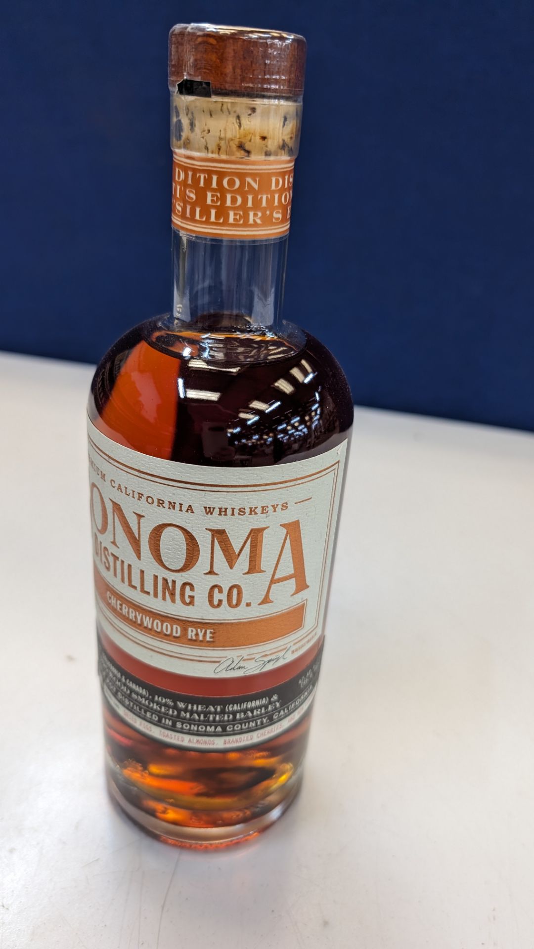 1 off 700ml bottle of Sonoma Cherrywood Rye Whiskey. 47.8% alc/vol (95.6 proof). Distilled and bot - Image 3 of 5