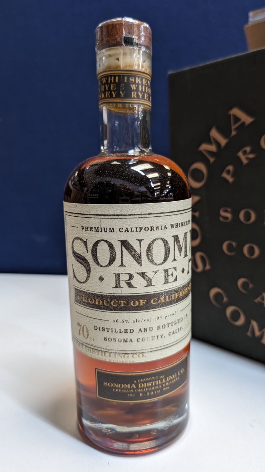 6 off 700ml bottles of Sonoma Rye Whiskey. In Sonoma branded box which includes bottling details on - Image 4 of 8