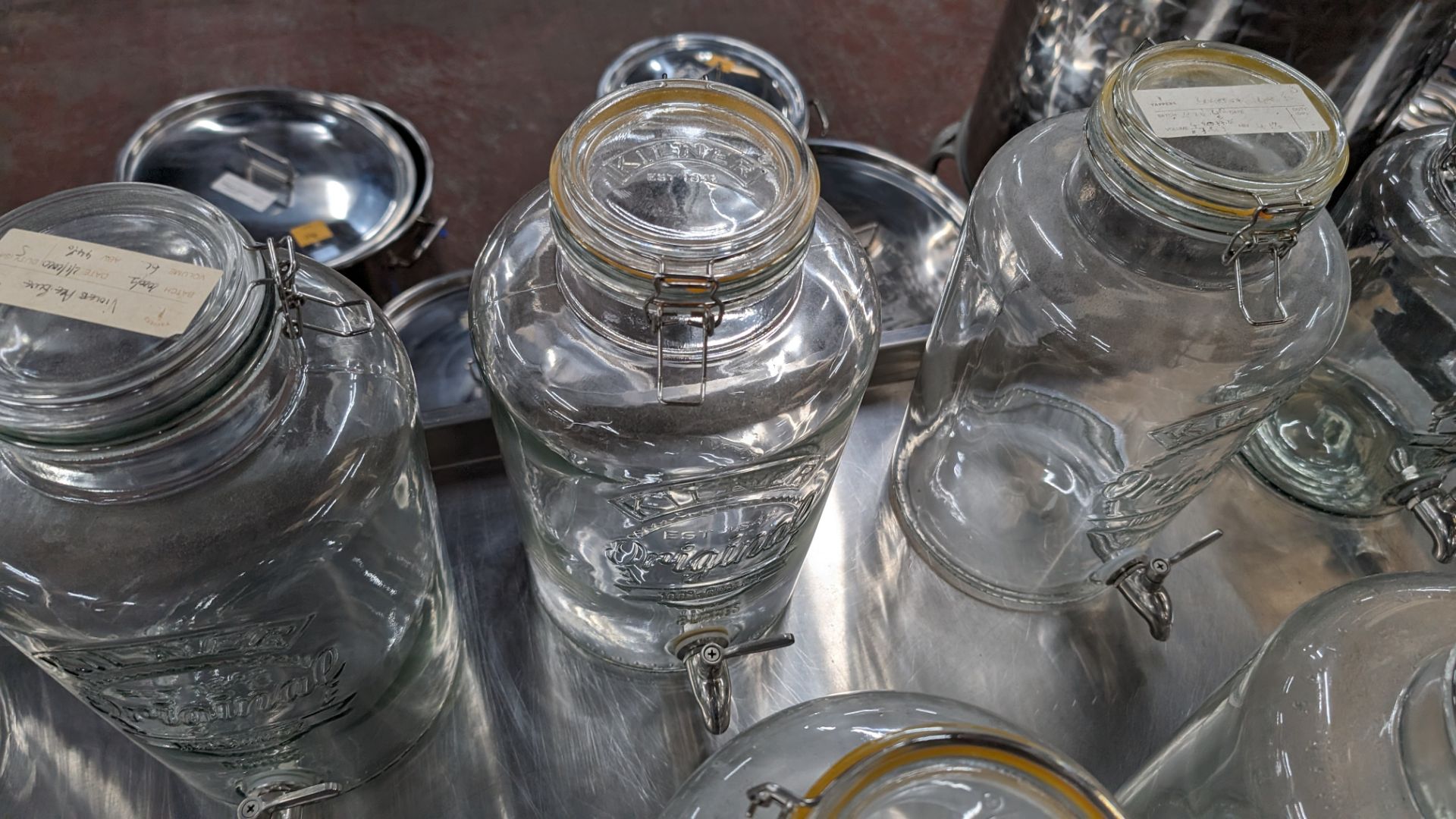 10 assorted Kilner jars, mostly 8L capacity, each jar including a removeable lid and a tap - Image 7 of 8