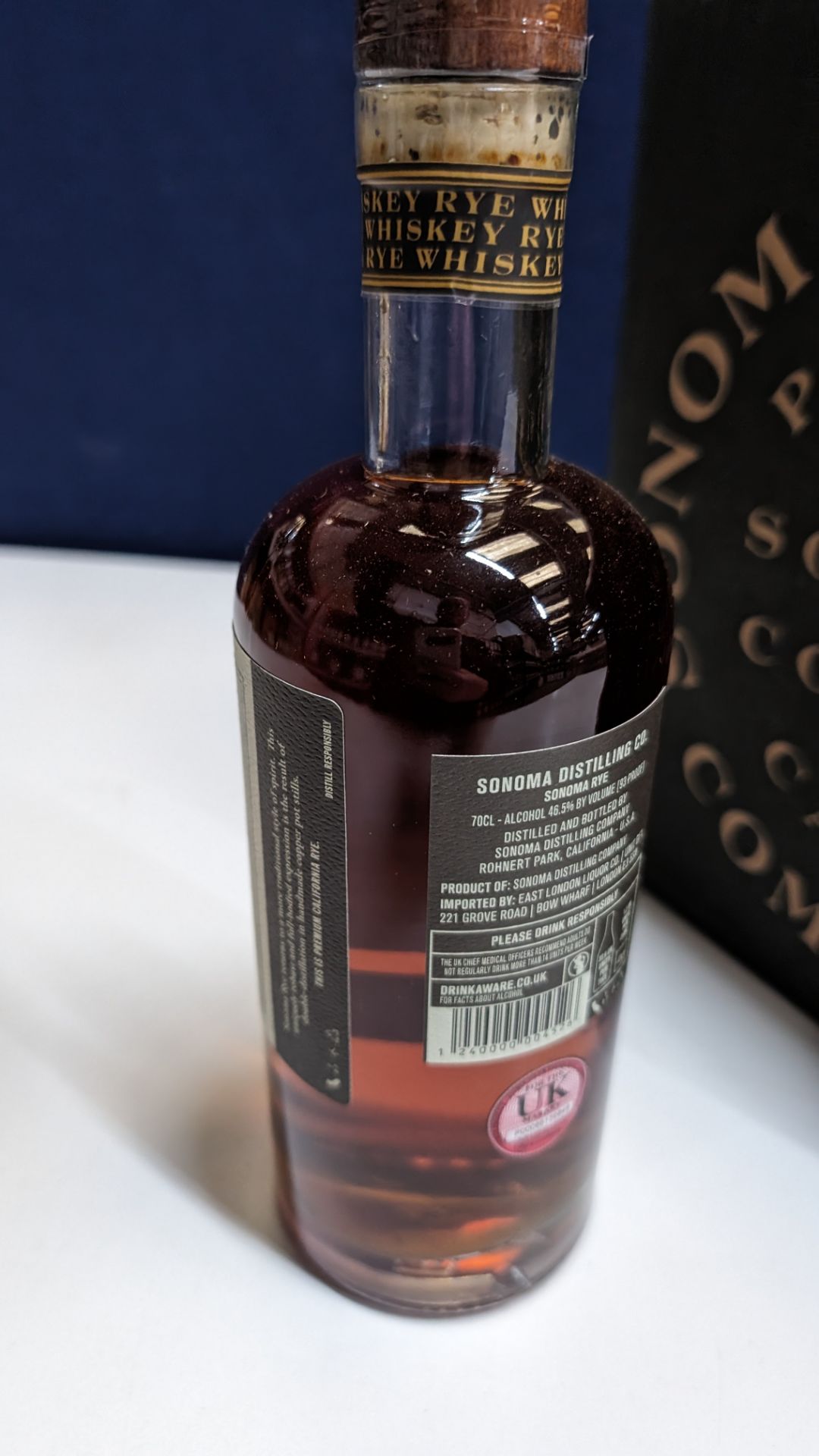 6 off 700ml bottles of Sonoma Rye Whiskey. In Sonoma branded box which includes bottling details on - Image 5 of 7