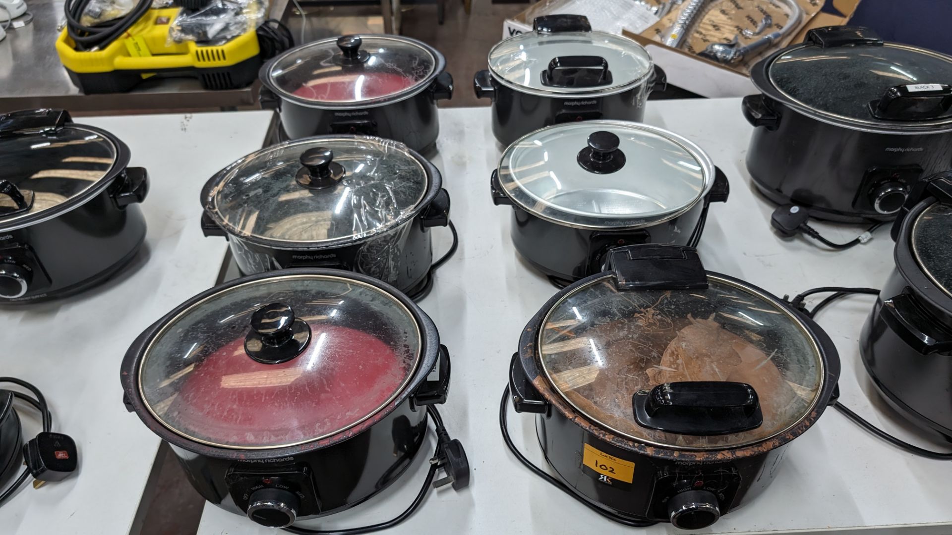 6 off Morphy Richards hinged lid slow cookers, model 460020. NB: At least some of these have been u - Image 2 of 10