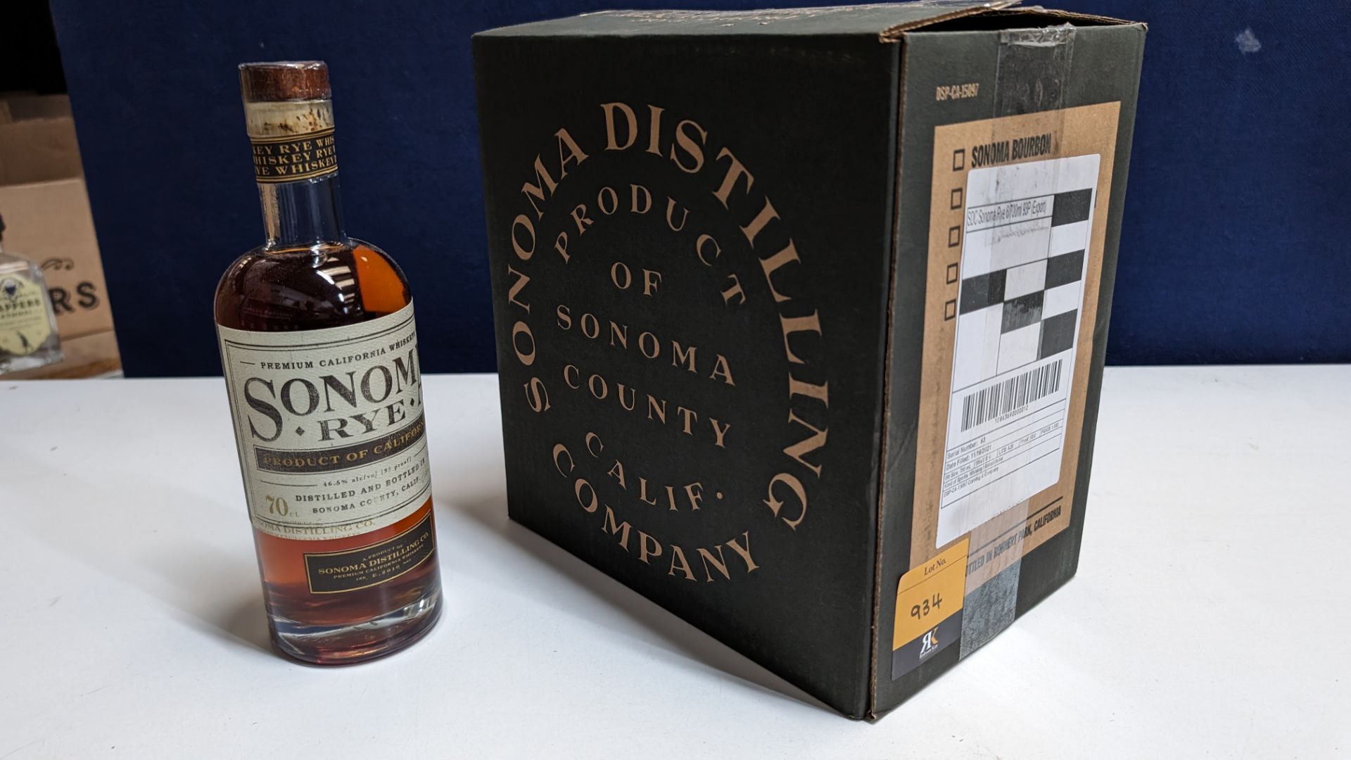 6 off 700ml bottles of Sonoma Rye Whiskey. In Sonoma branded box which includes bottling details on - Image 2 of 4