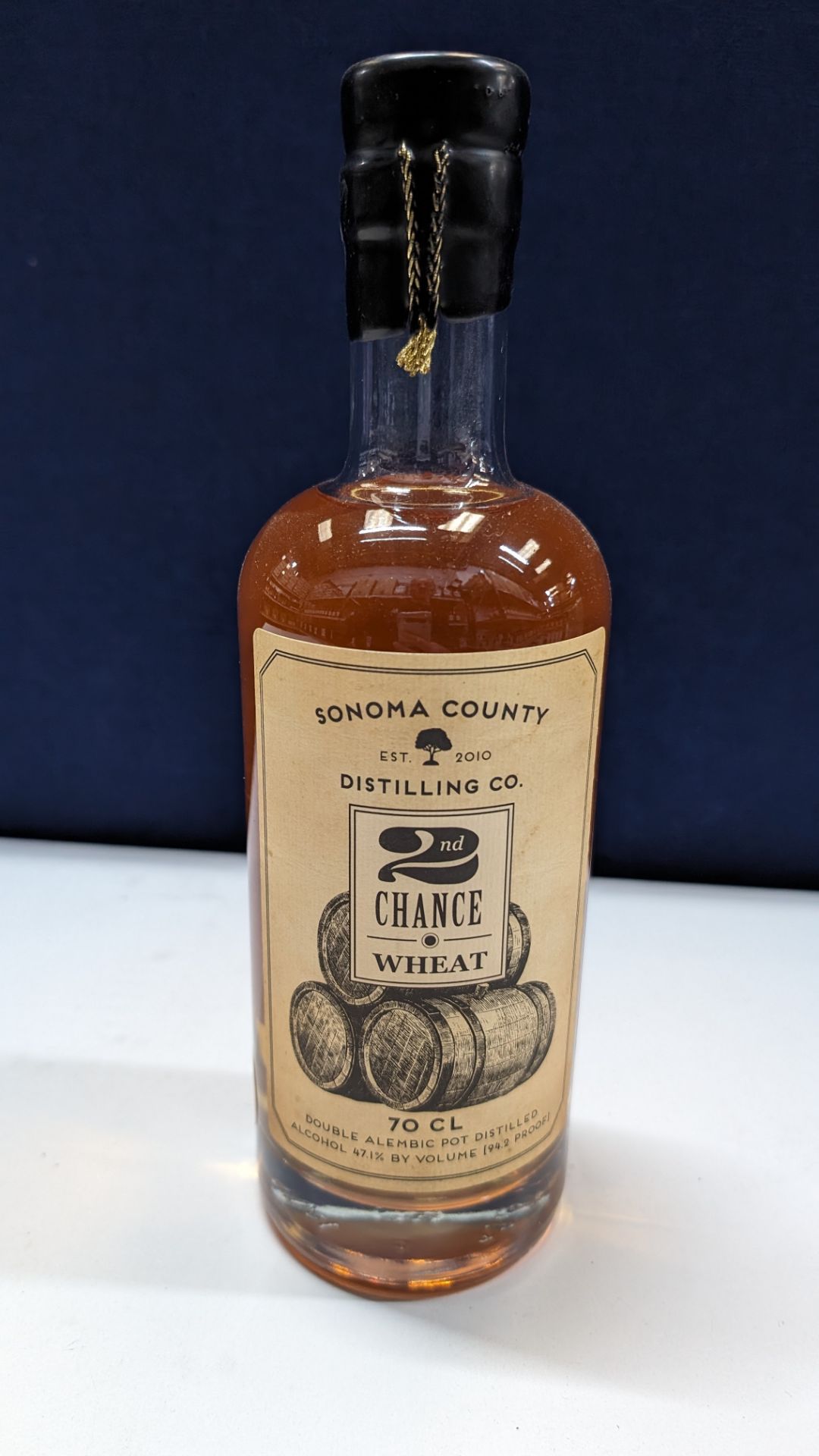 1 off 700ml bottle of Sonoma County 2nd Chance Wheat Double Alembic Pot Distilled Whiskey. 47.1% al - Image 2 of 6