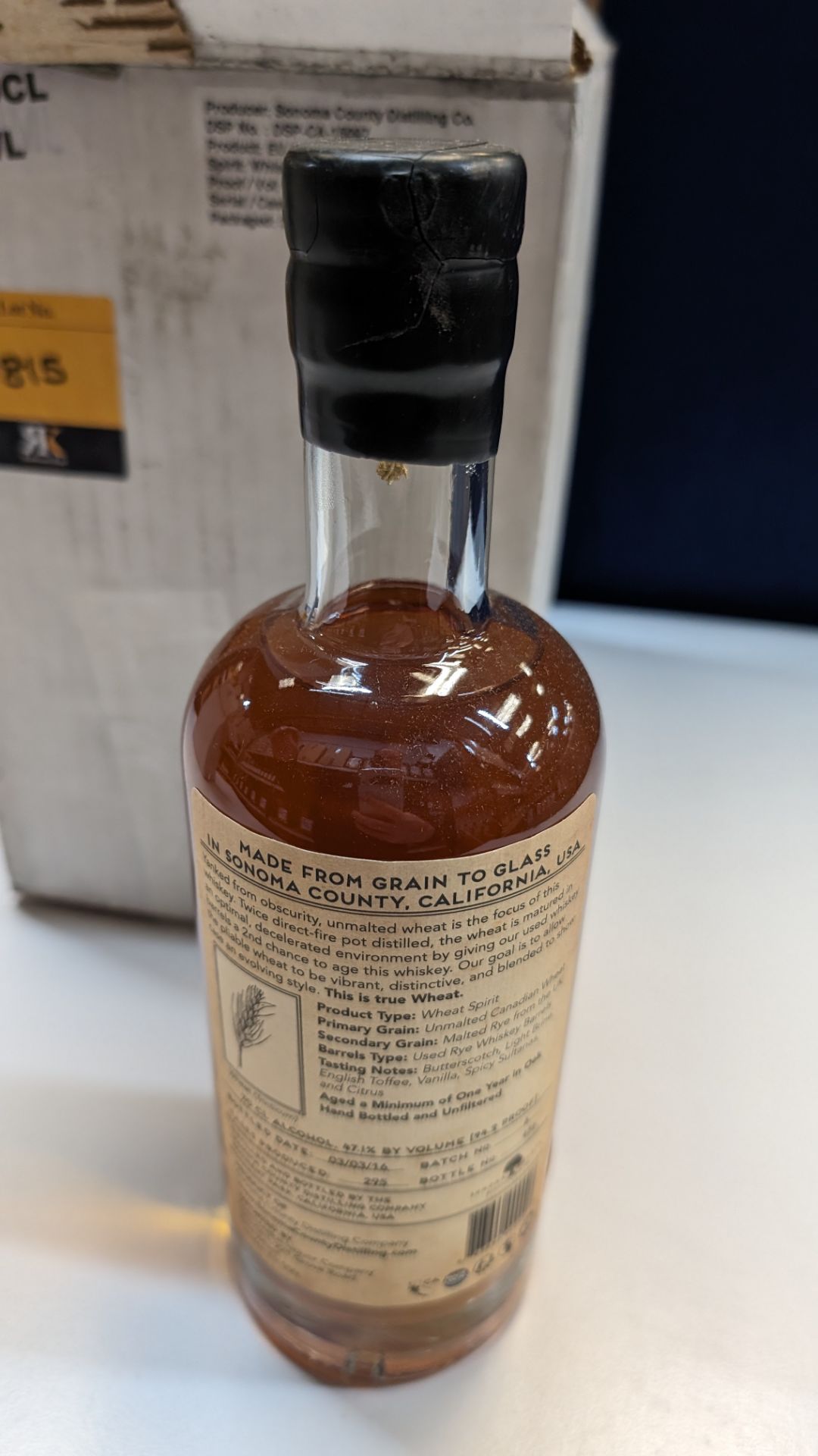 6 off 700ml bottles of Sonoma County 2nd Chance Wheat Double Alembic Pot Distilled Whiskey. In whit - Image 4 of 8