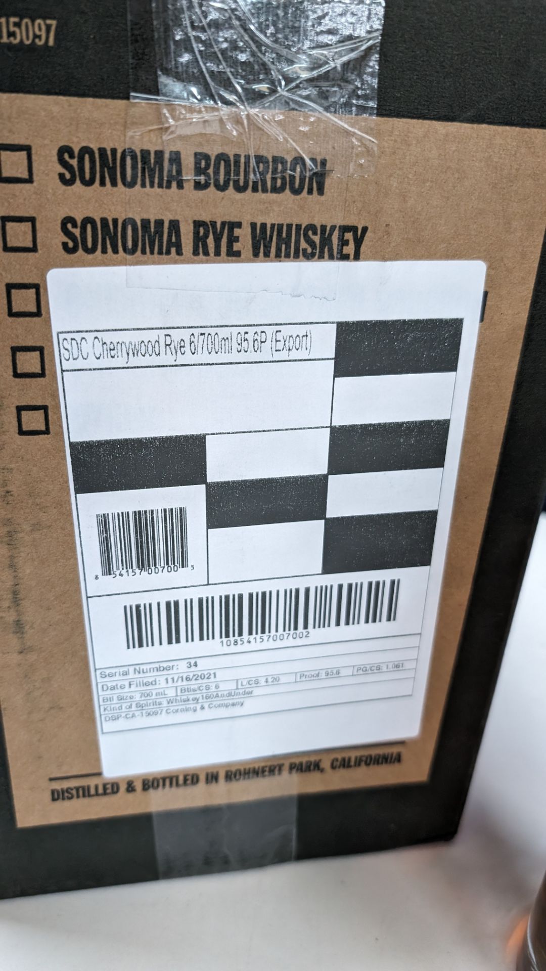 6 off 700ml bottles of Sonoma Cherrywood Rye Whiskey. In Sonoma branded box which includes bottling - Image 5 of 7