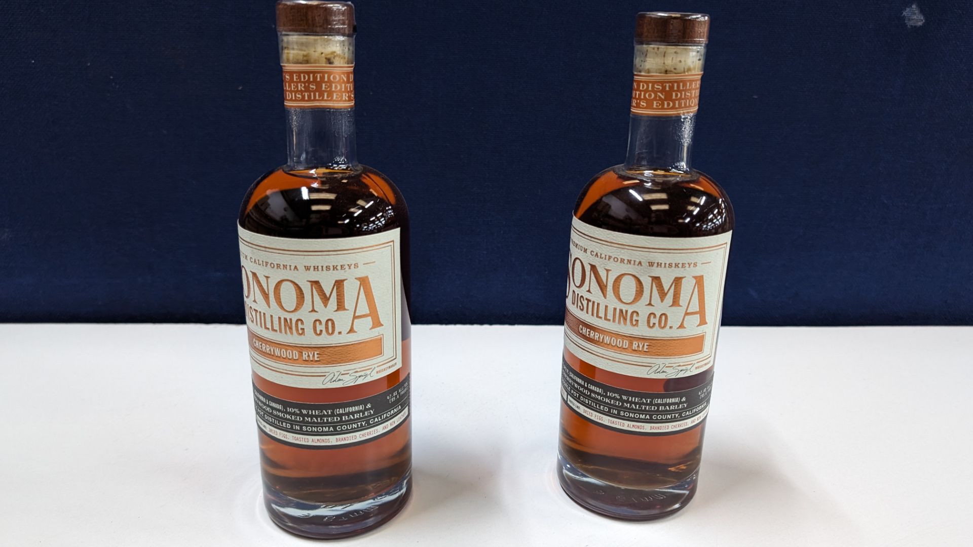 2 off 700ml bottles of Sonoma Cherrywood Rye Whiskey. 47.8% alc/vol (95.6 proof). Distilled and bo - Image 2 of 6
