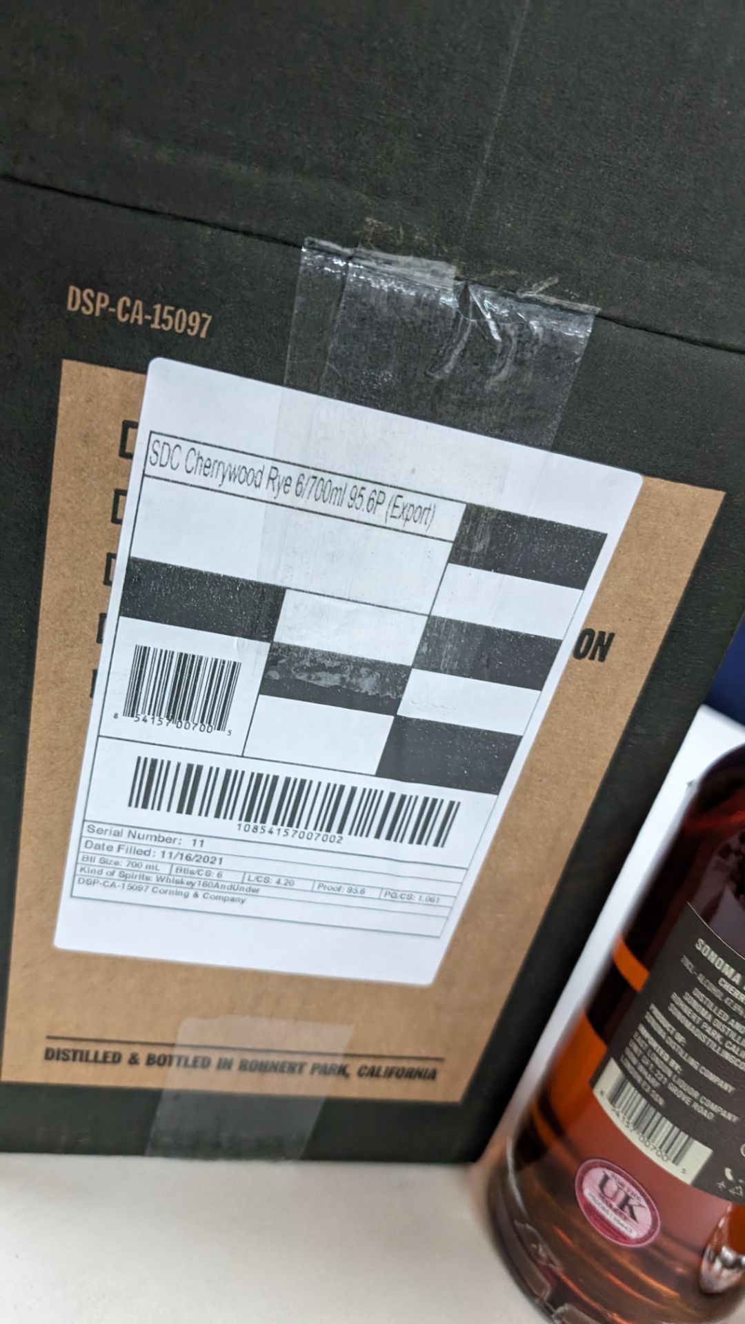 6 off 700ml bottles of Sonoma Cherrywood Rye Whiskey. In Sonoma branded box which includes bottling - Image 7 of 8