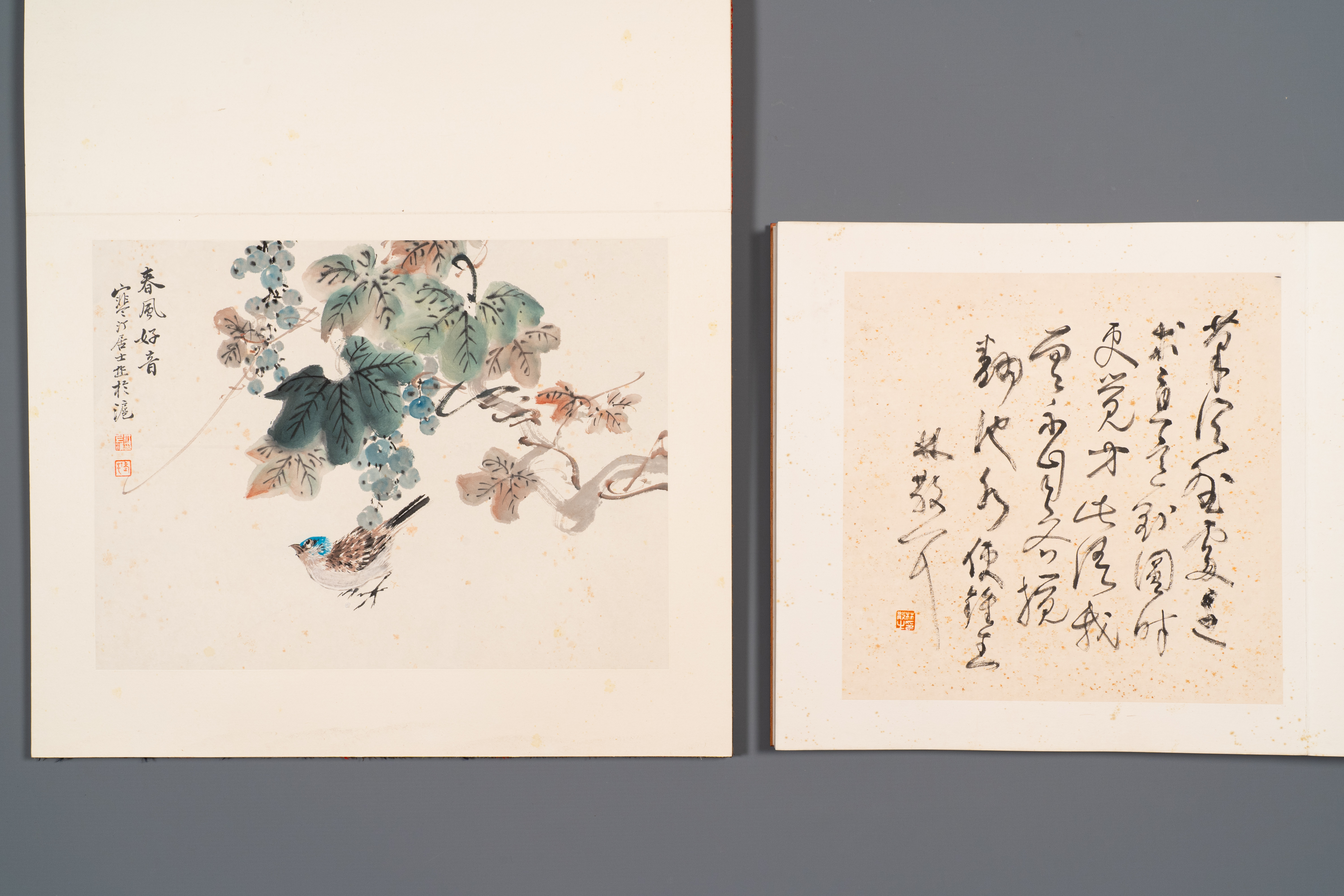 Three albums: 'Jiang Hanting æ±Ÿå¯’æ±€ (1904-1963), Lin Sanzhi æž—æ•£ä¹‹ (1898-1989) and Qi Gong å¯ - Image 7 of 23