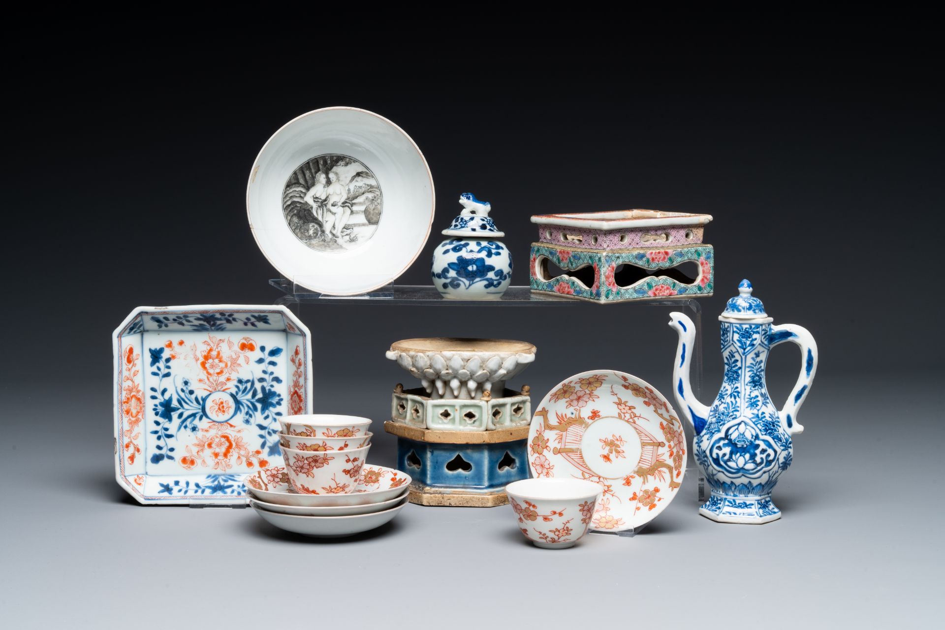 A varied collection of Chinese and Japanese porcelain, 18th century