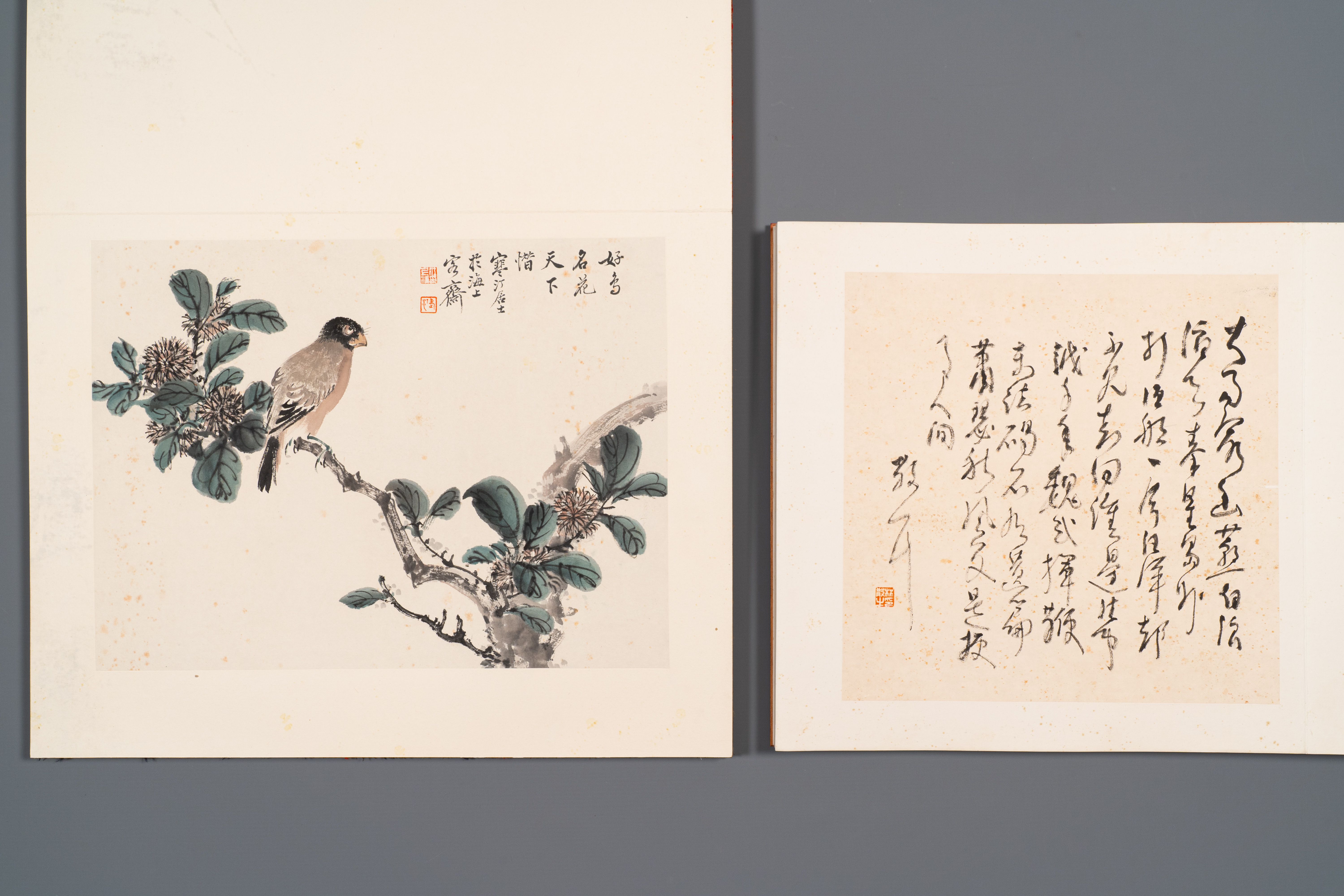 Three albums: 'Jiang Hanting æ±Ÿå¯’æ±€ (1904-1963), Lin Sanzhi æž—æ•£ä¹‹ (1898-1989) and Qi Gong å¯ - Image 5 of 23