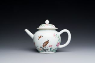 A Chinese famille rose â€˜falconâ€™ teapot, Yongzheng