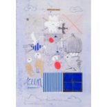 Christian Silvain (1950): 'Rencontres', mixed media and collage on paper, multiple (41/50), signed a