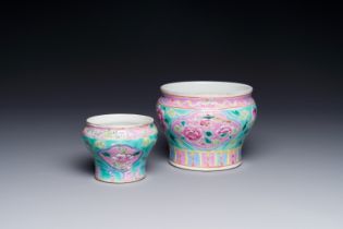 Two Chinese famille rose bowls for the Straits or Peranakan market, 19th C.