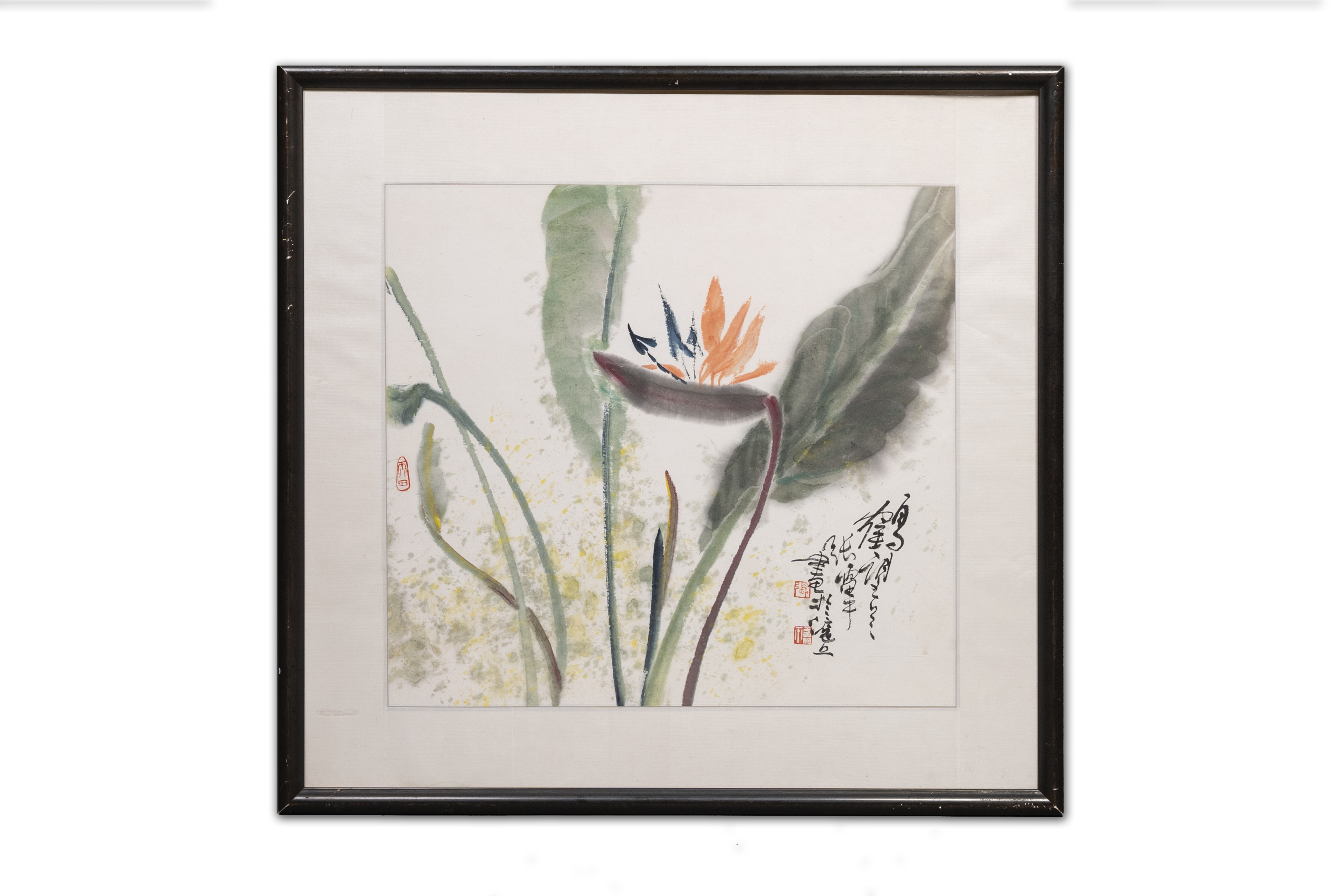Zhang Leiping å¼µé›·å¹³ (1945): three various works, ink and color on paper, dated 1988 - Image 9 of 12