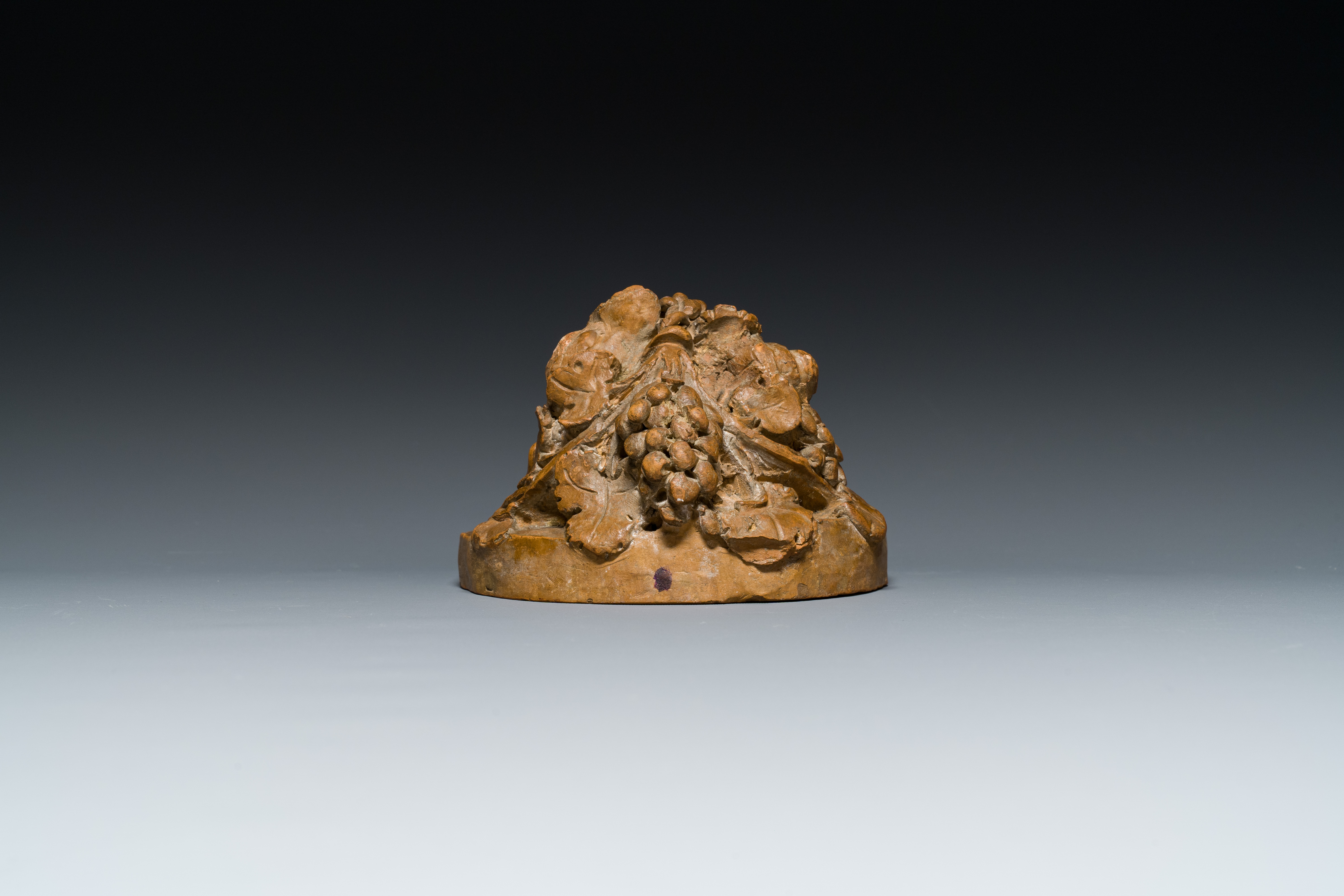 A terracotta head of a faun, signed Clodion, 19th C. - Image 16 of 16