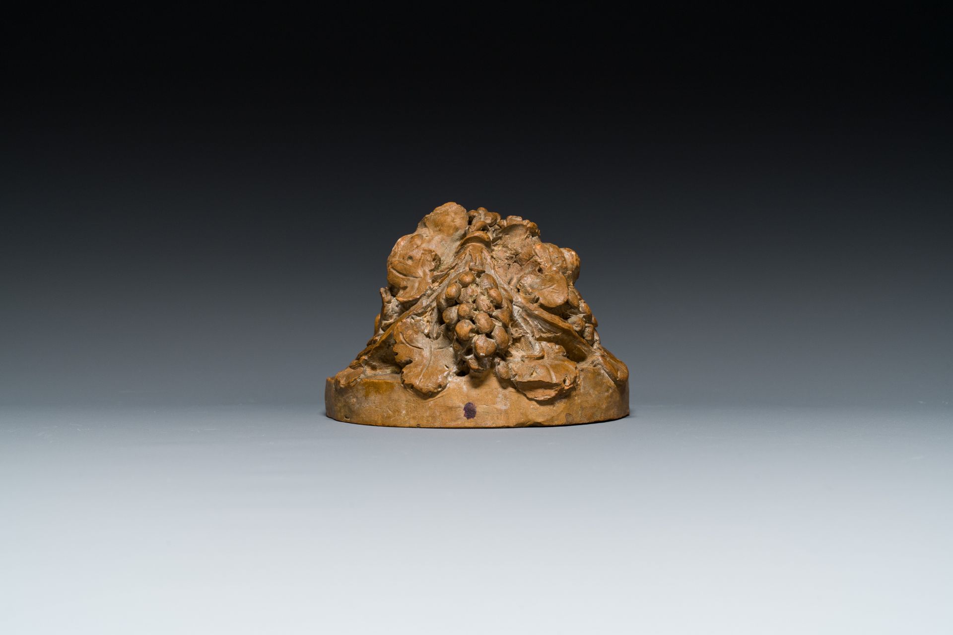 A terracotta head of a faun, signed Clodion, 19th C. - Image 16 of 16