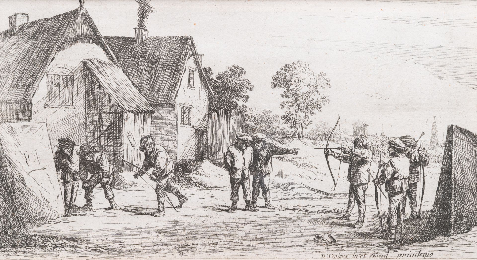 Maarten de Vos, Gerard de Jode, and after Teniers & Brouwer: Eight engravings, 16th C. and later - Image 33 of 39