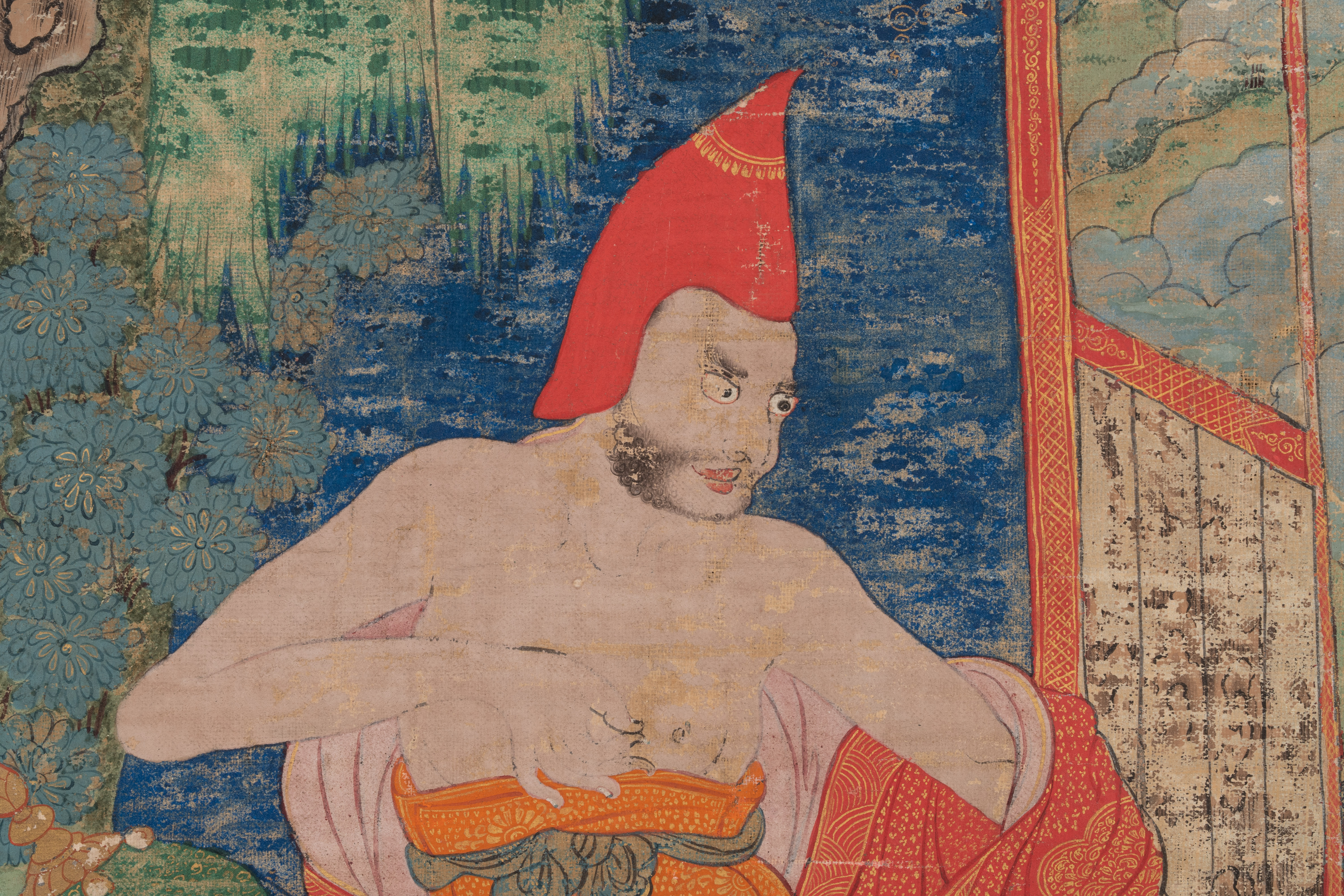 Two thangkas depicting Chakrasamvara and a Shambhala king, Tibet, 18/19th C. - Image 3 of 6