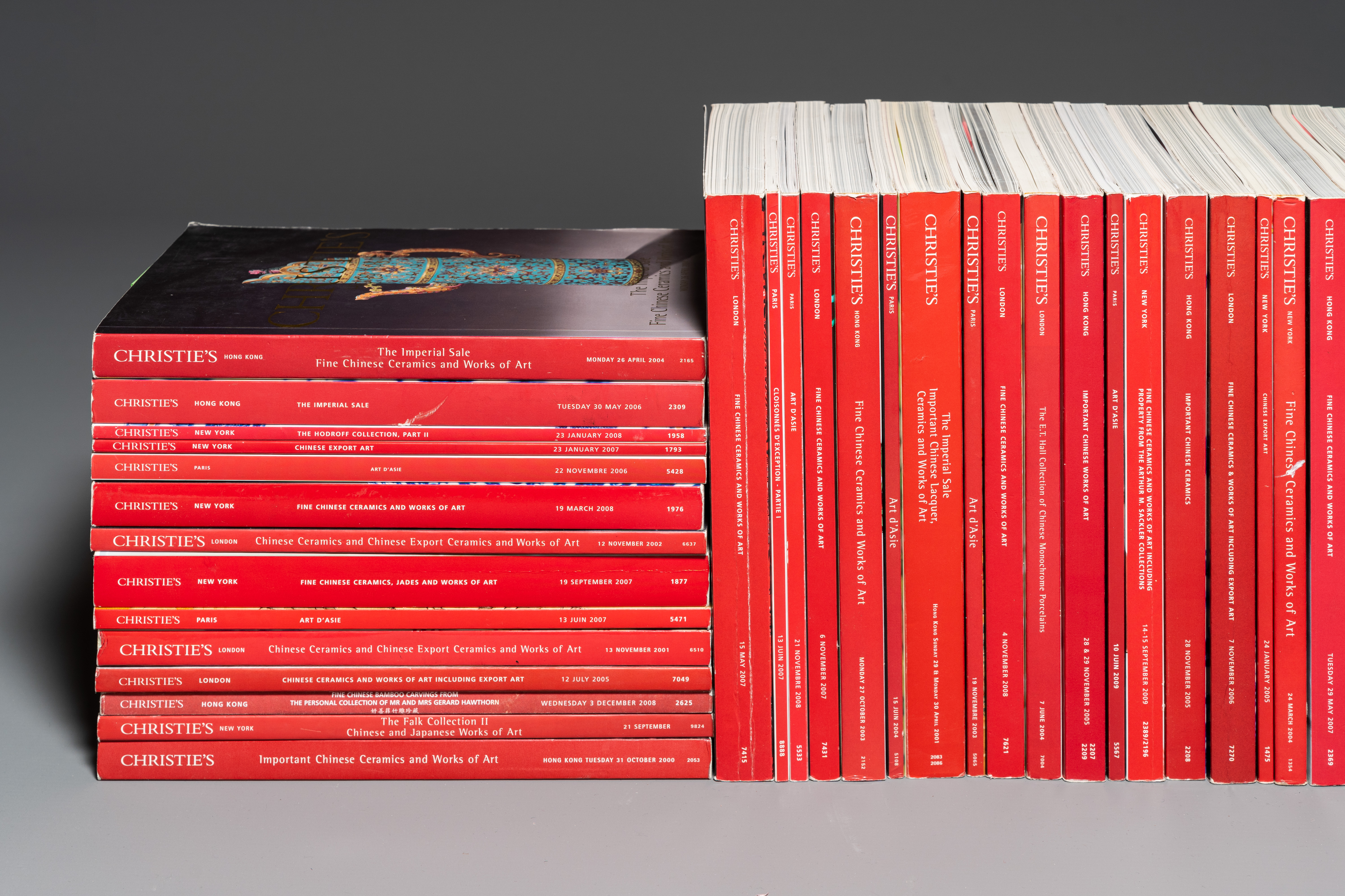 A varied collection of 89 Christie's Chinese arts auction catalogues, from the year 2000 until 2009 - Image 2 of 5