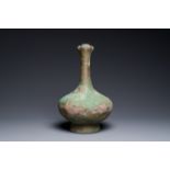 A Chinese bronze garlic-mouth vase, Han
