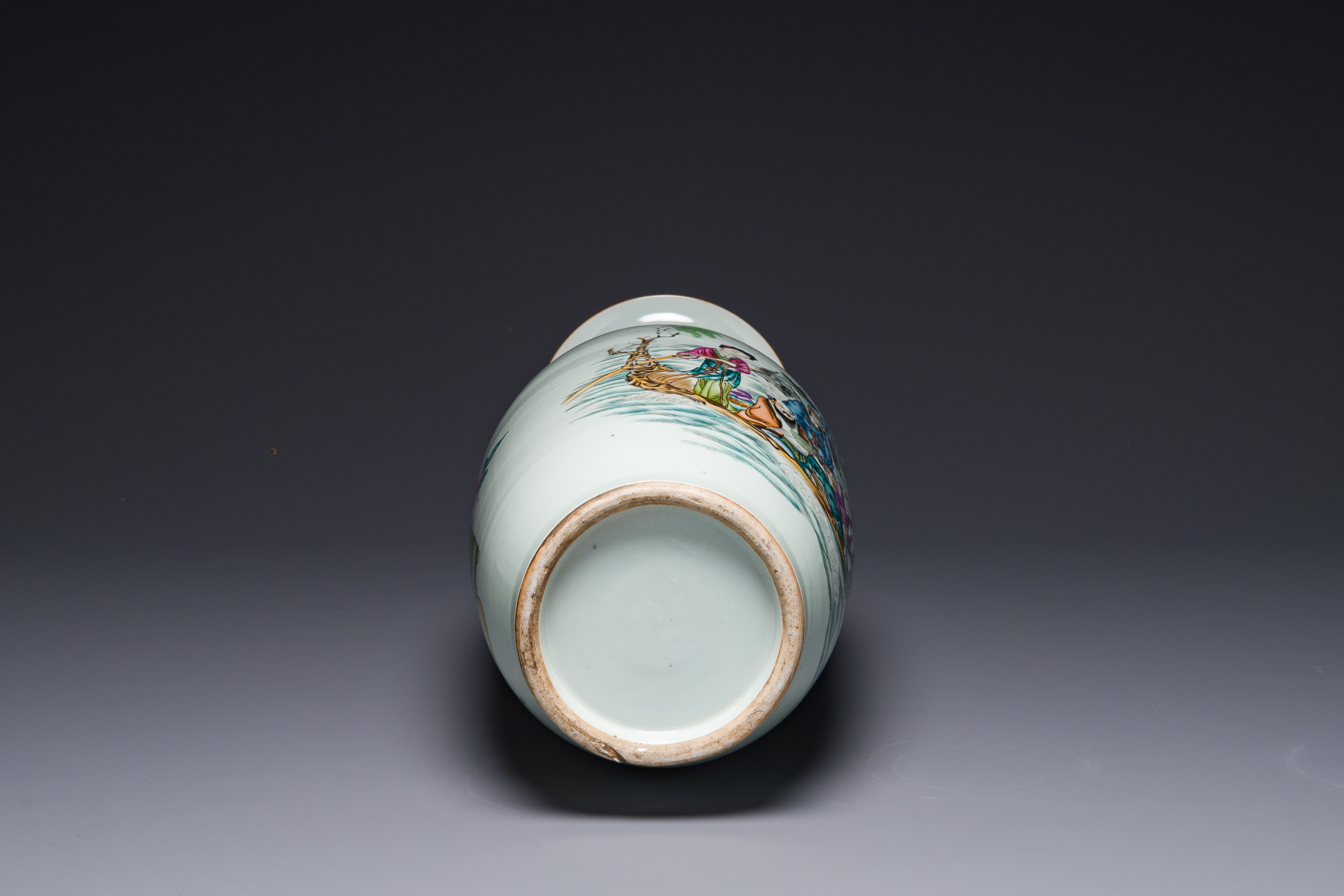 A Chinese famille rose vase, signed Pan Bintang æ½˜è‚‡å”, dated 1918 - Image 6 of 6