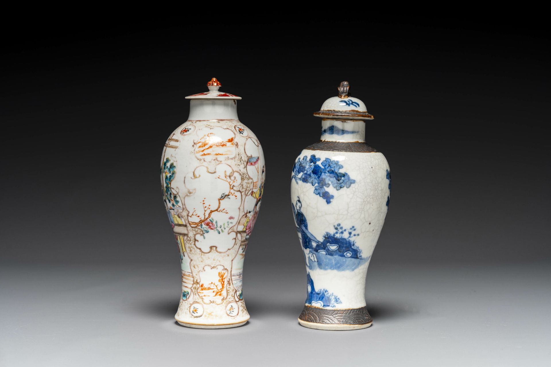 A varied collection of Chinese blue and white and famille rose porcelain, Qianlong and later - Bild 7 aus 19