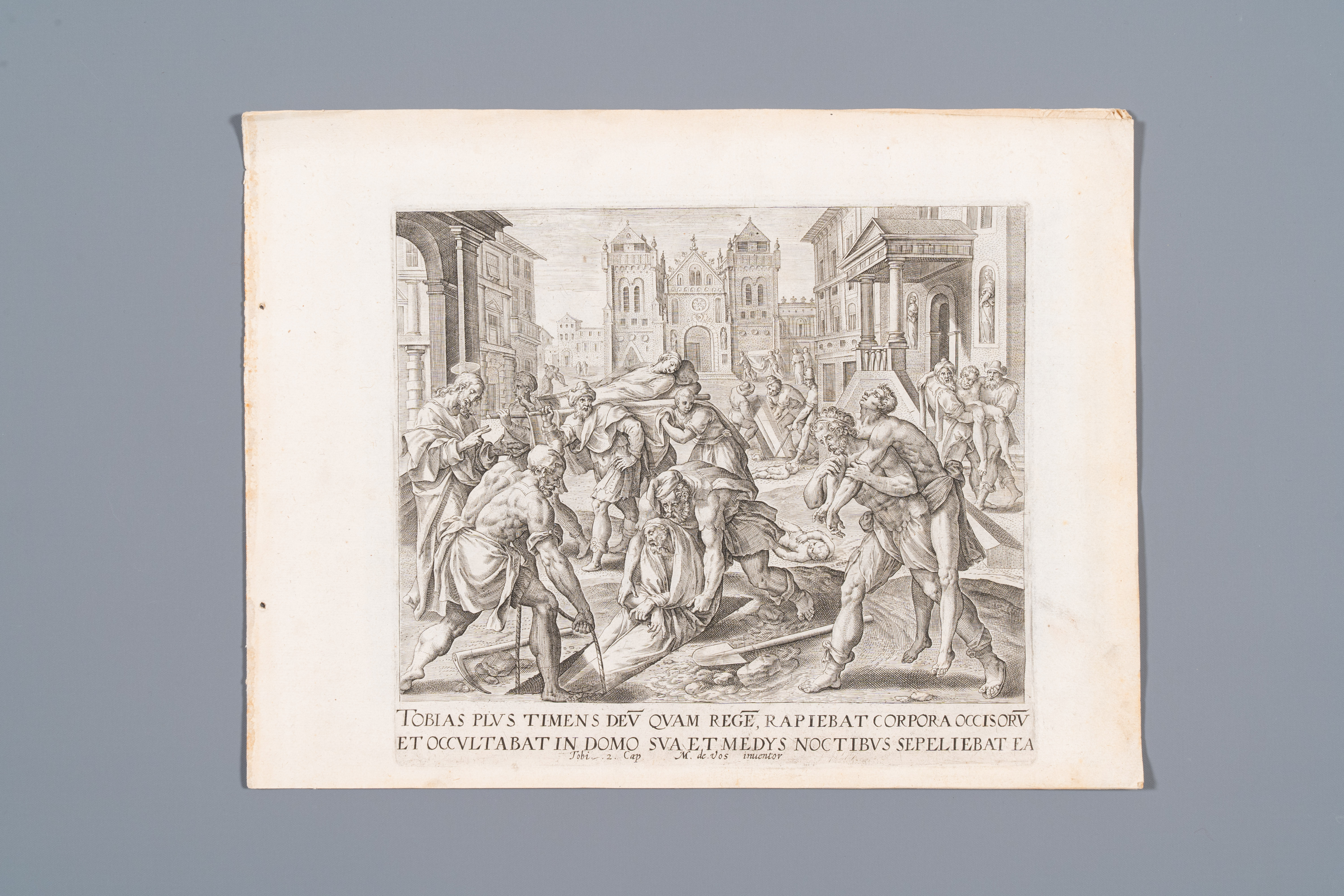 Maarten de Vos, Gerard de Jode, and after Teniers & Brouwer: Eight engravings, 16th C. and later - Image 5 of 39