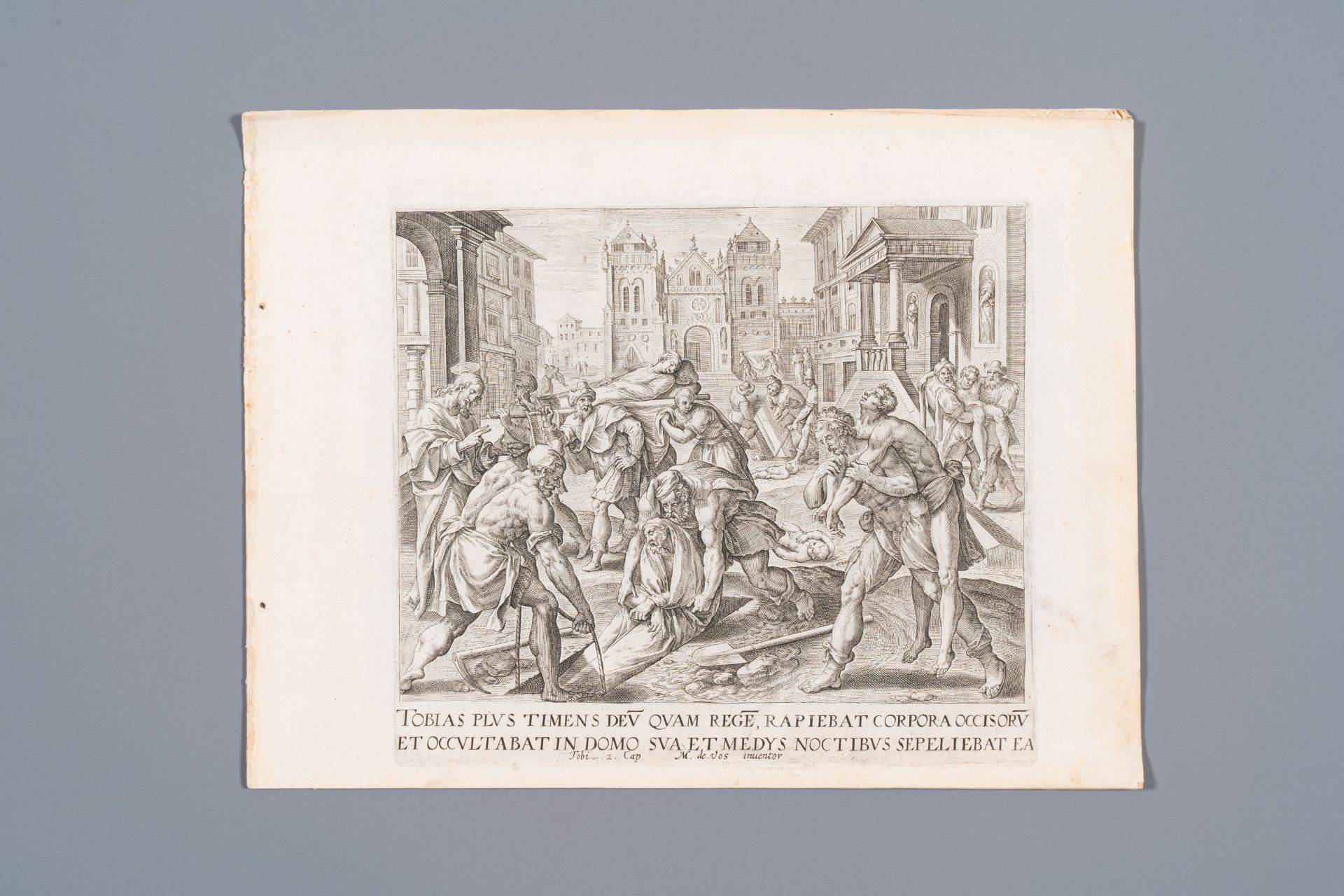 Maarten de Vos, Gerard de Jode, and after Teniers & Brouwer: Eight engravings, 16th C. and later - Bild 5 aus 39