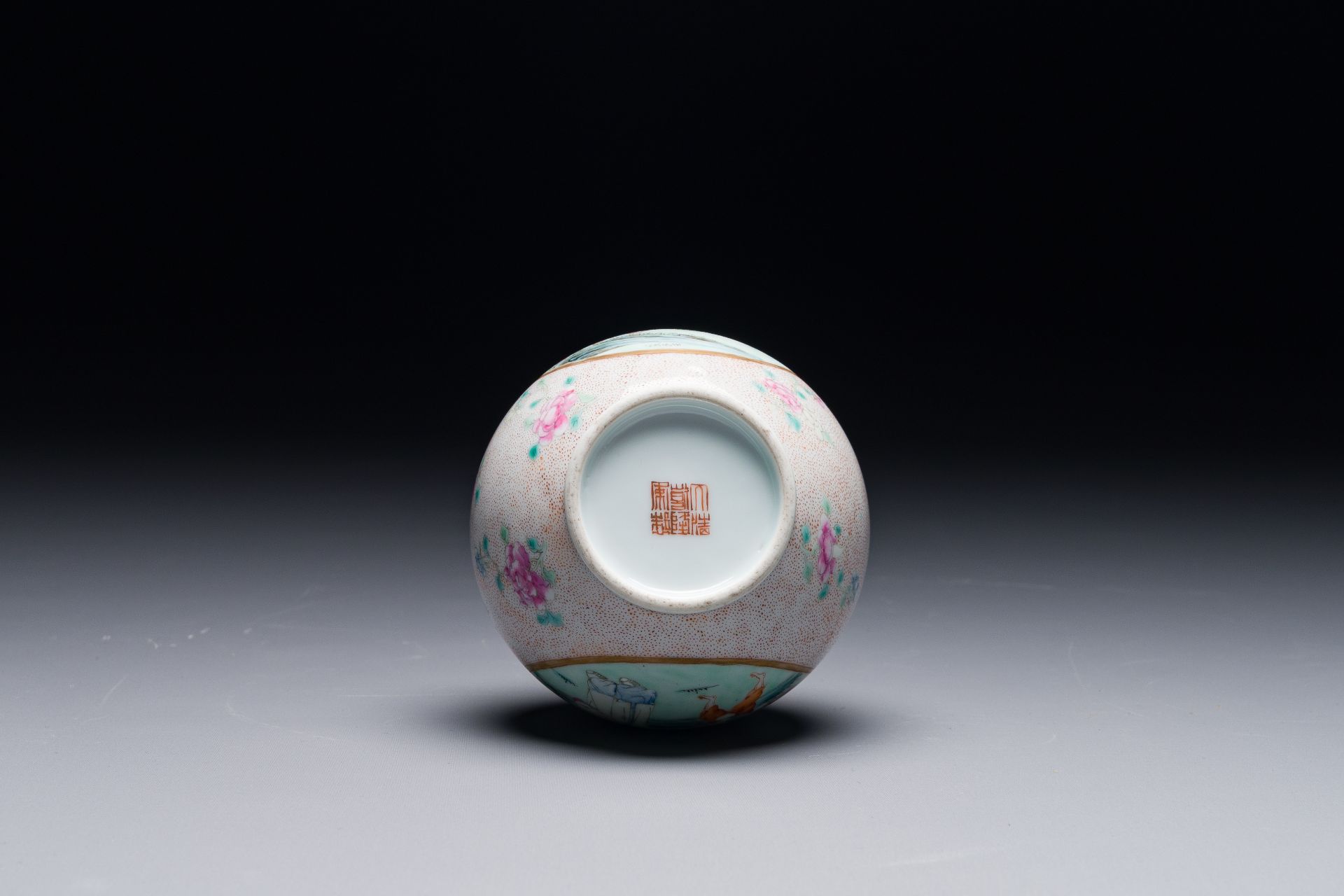 A Chinese famille rose bottle vase, Qianlong mark, Republic - Image 3 of 4