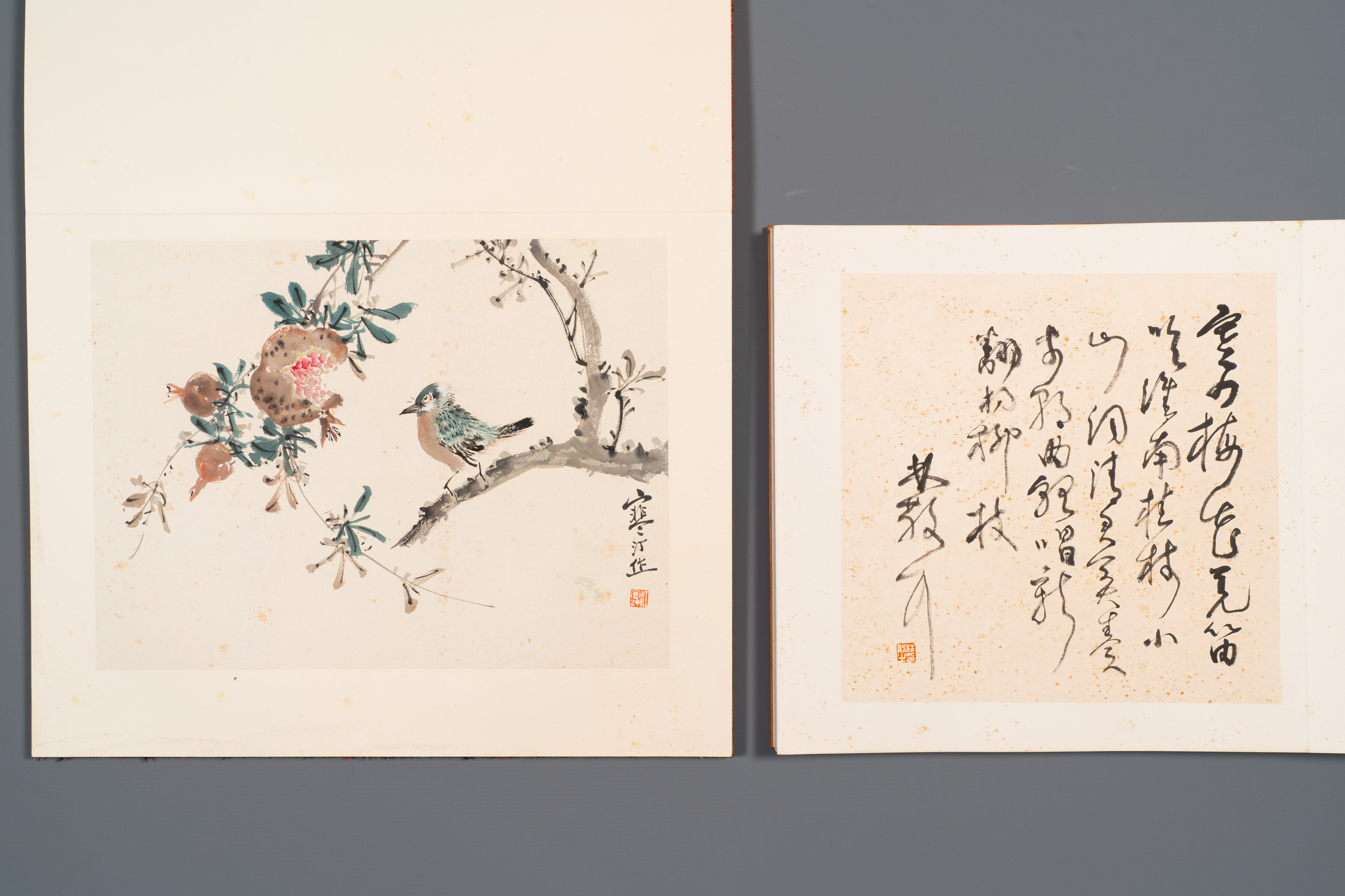 Three albums: 'Jiang Hanting æ±Ÿå¯’æ±€ (1904-1963), Lin Sanzhi æž—æ•£ä¹‹ (1898-1989) and Qi Gong å¯ - Image 8 of 23