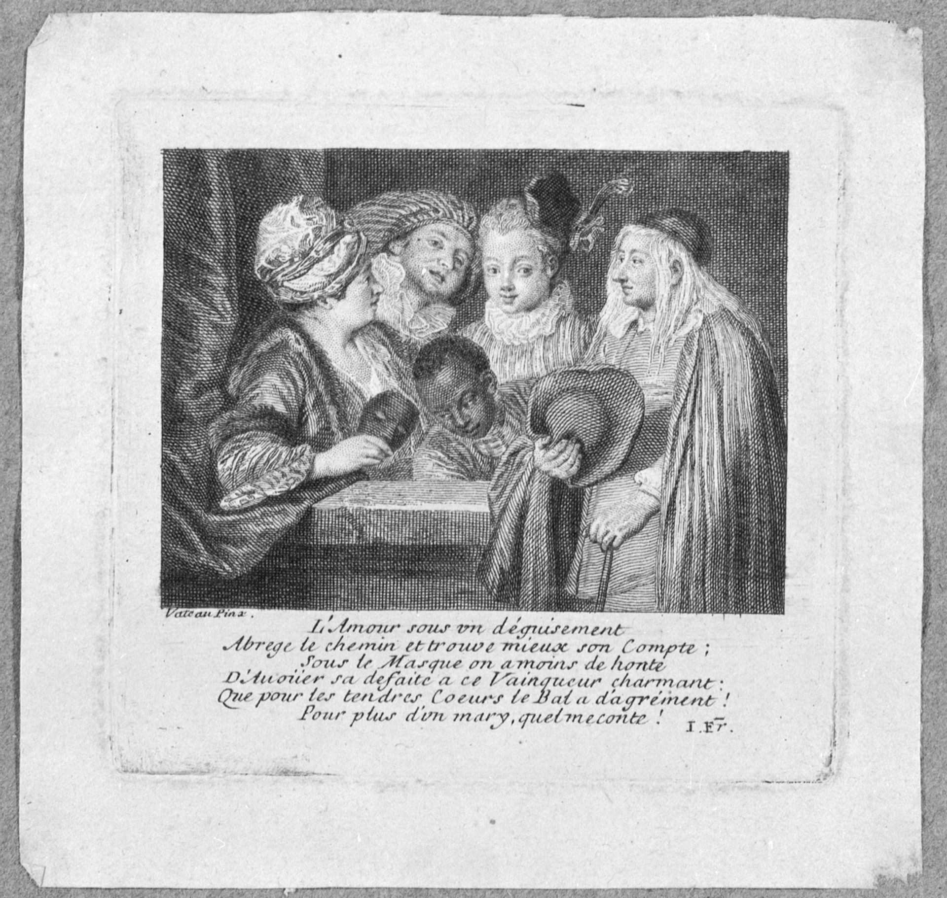 A rare Chinese rose-grisaille cup and saucer after 'Actors of the Comedie-Francaise' by Watteau, Yon - Bild 9 aus 9