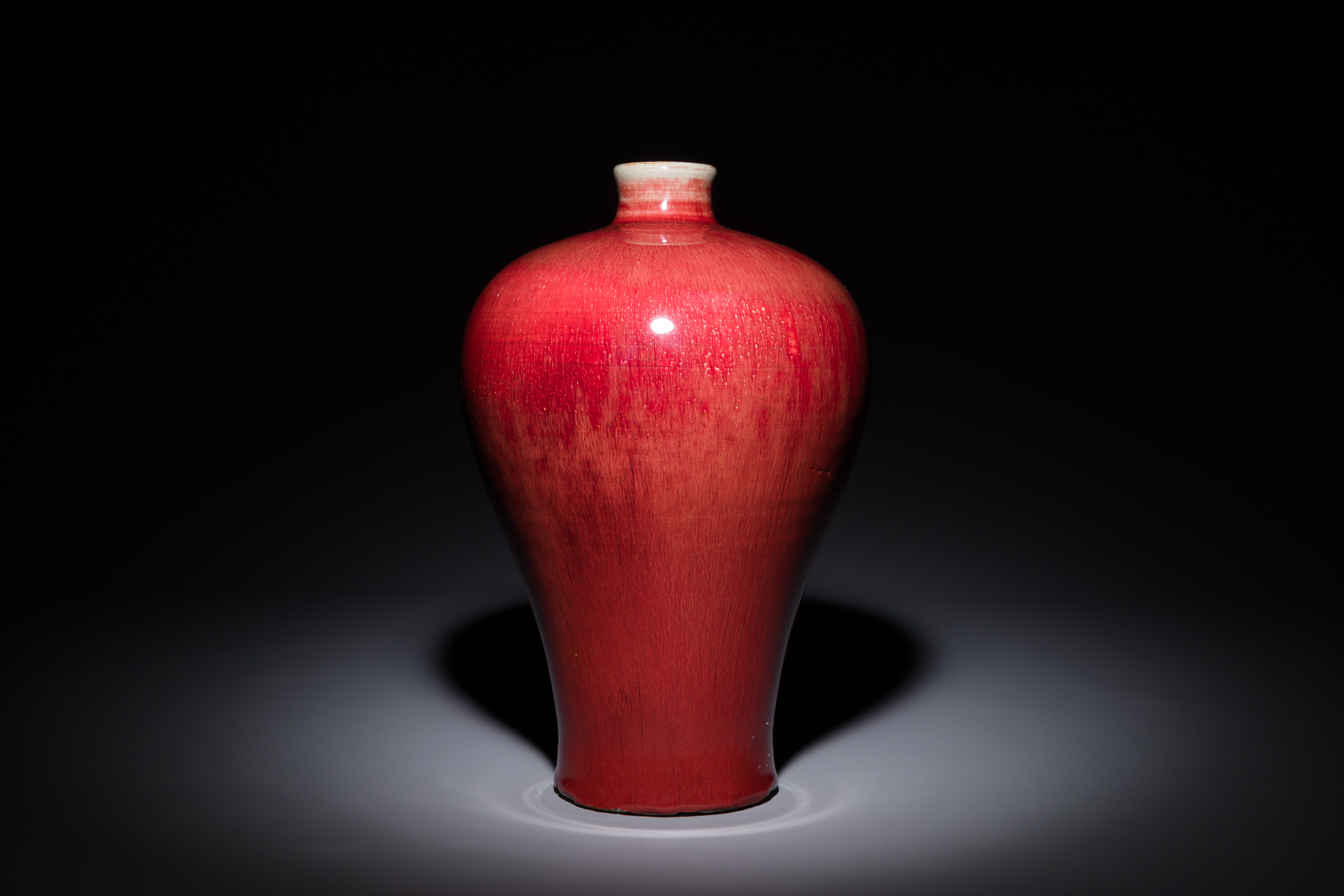 A Chinese flambe-glazed 'meiping' vase, 18th C. - Image 2 of 3