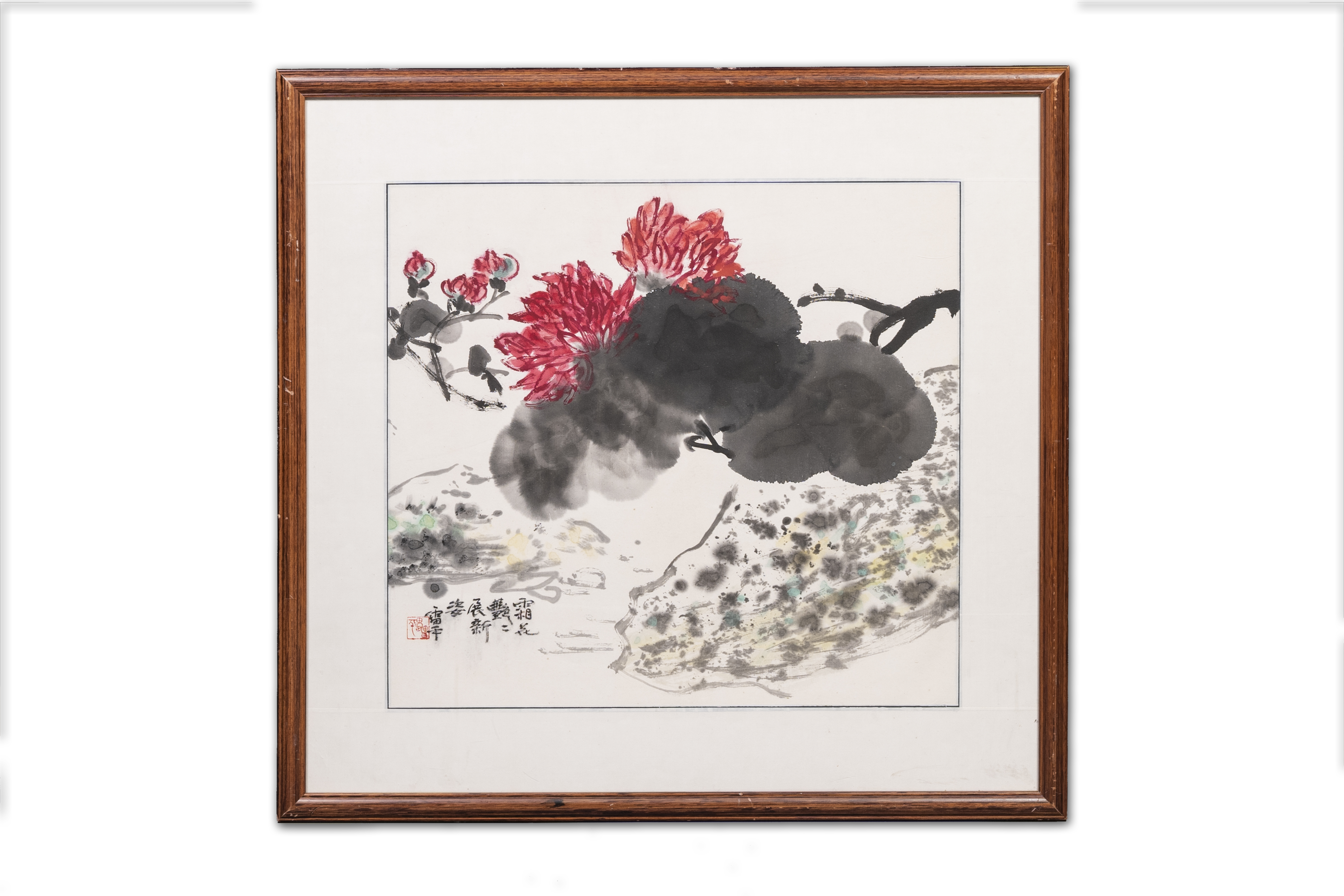 Zhang Leiping å¼µé›·å¹³ (1945): three various works, ink and color on paper, dated 1988 - Image 4 of 12