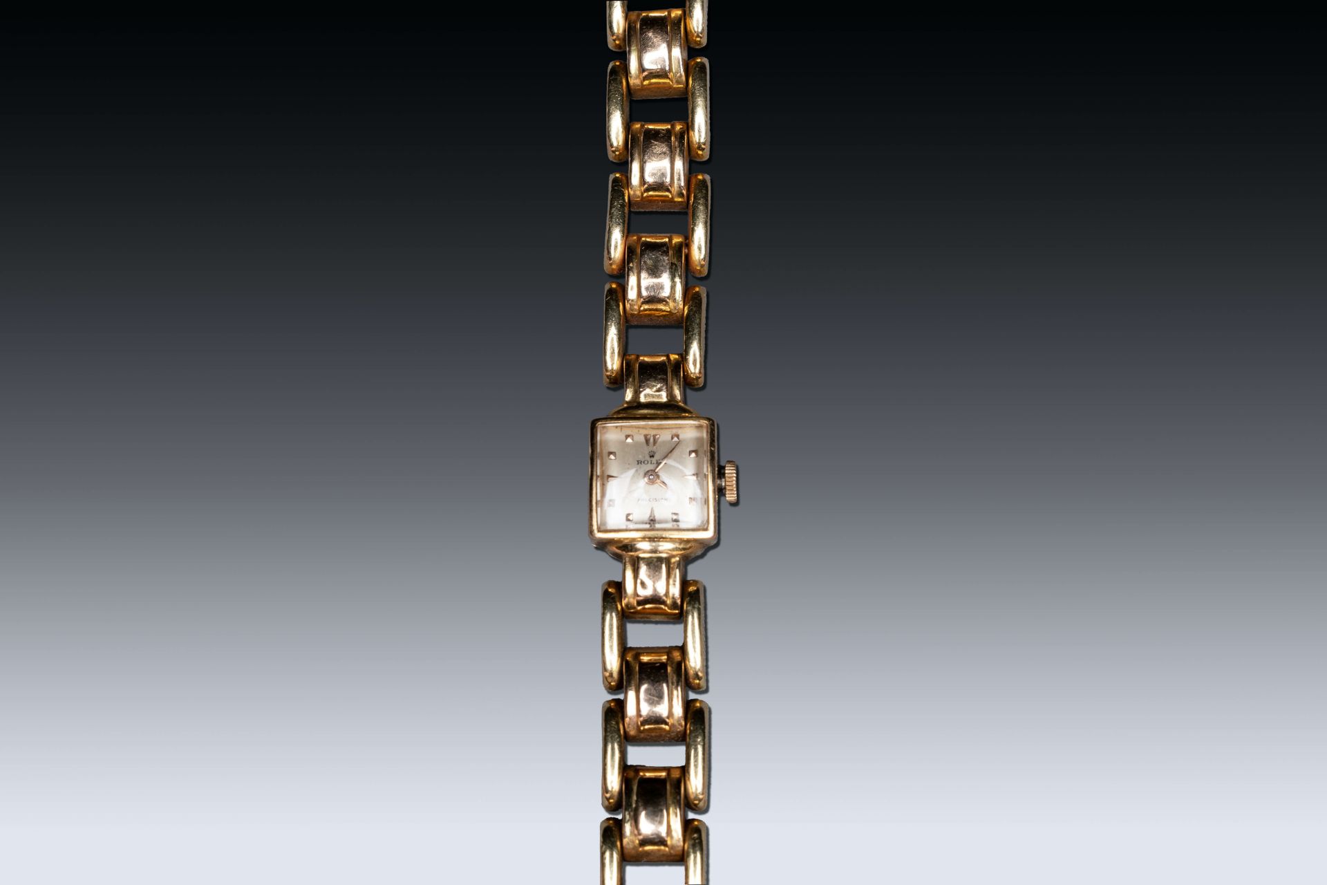 Vintage two-tone 18k gold Rolex, small ladies precision wristwatch, double fold clasp, 2nd/3rd quart - Image 6 of 7