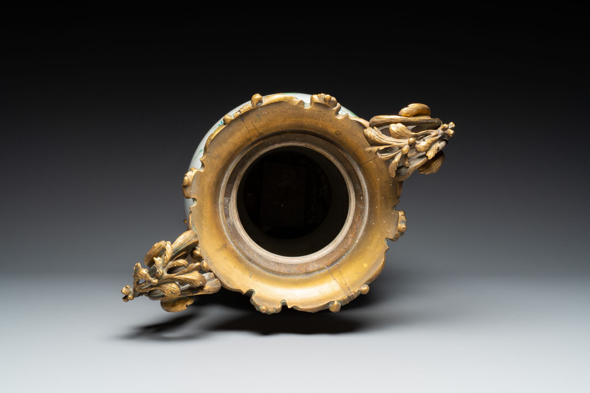 A Chinese famille rose vase with gilt bronze mounts, Qianlong - Image 5 of 6